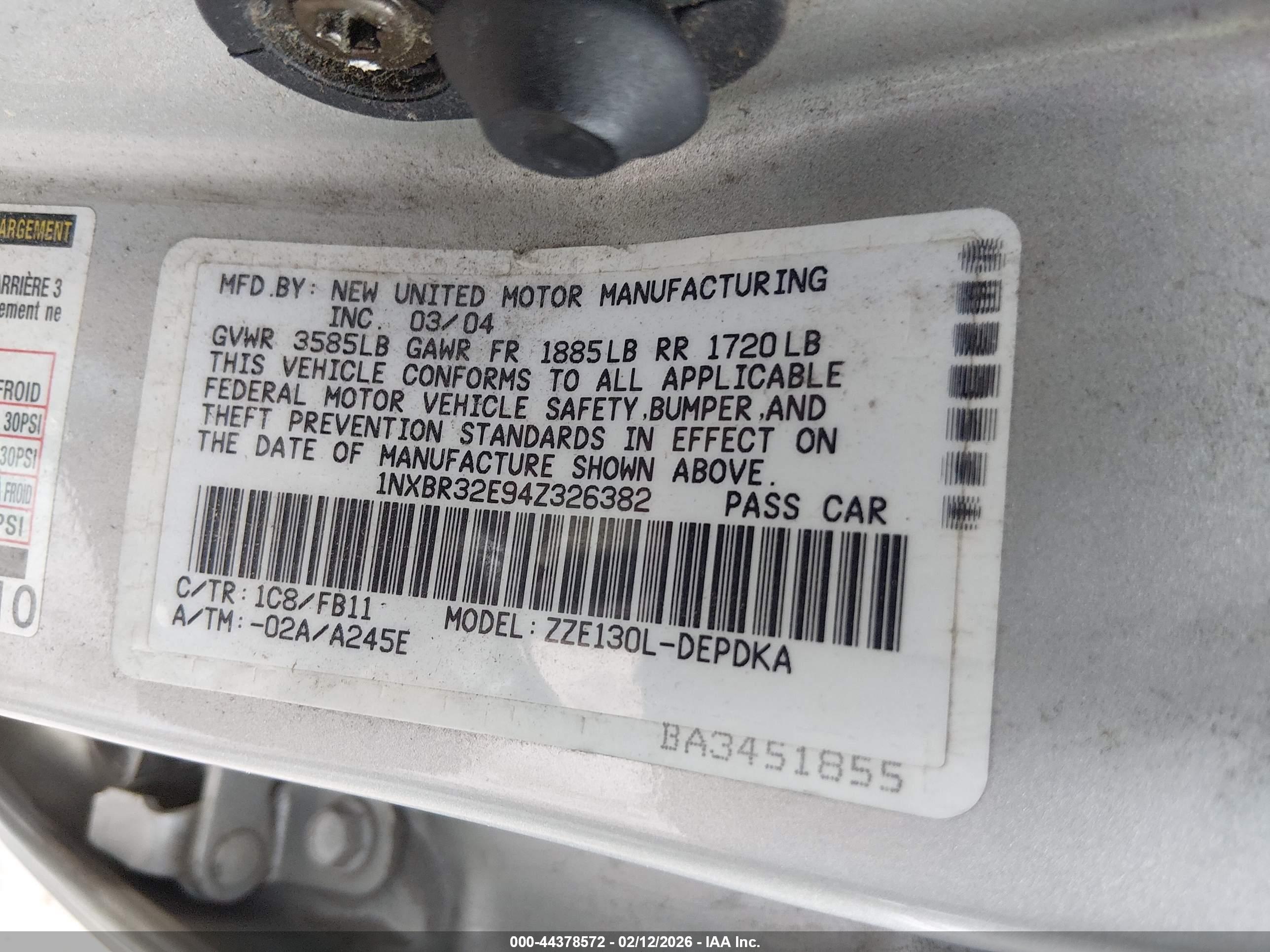 TOYOTA COROLLA image 9