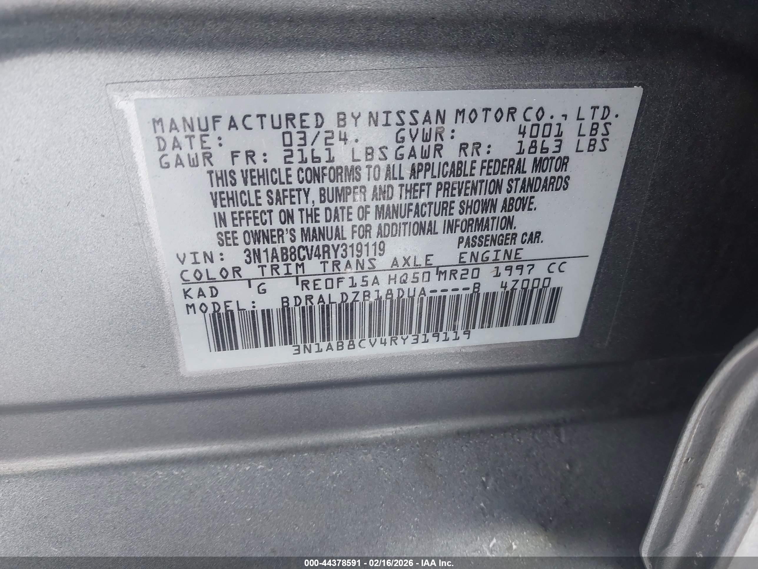 NISSAN SENTRA image 9