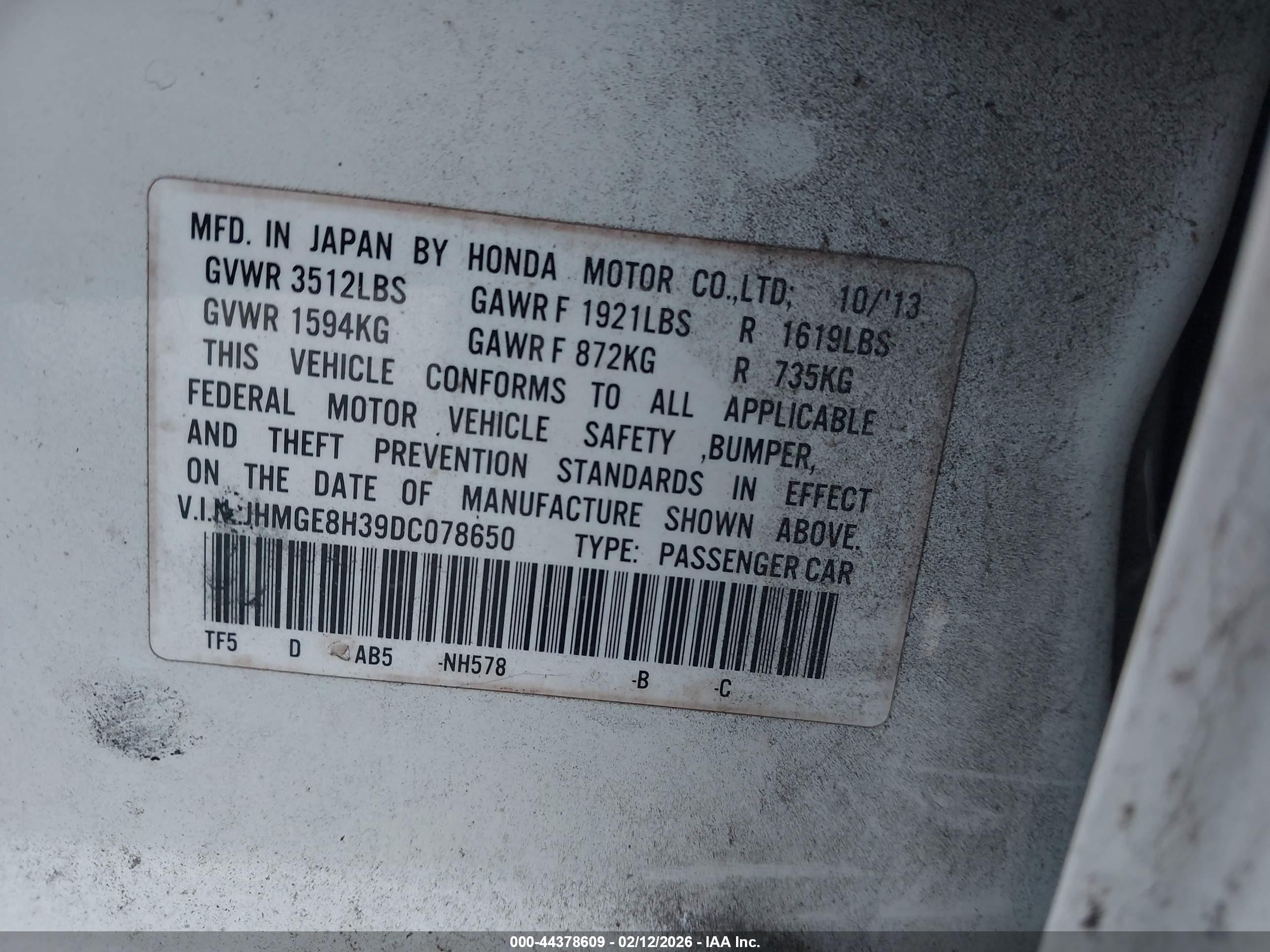 HONDA FIT image 9