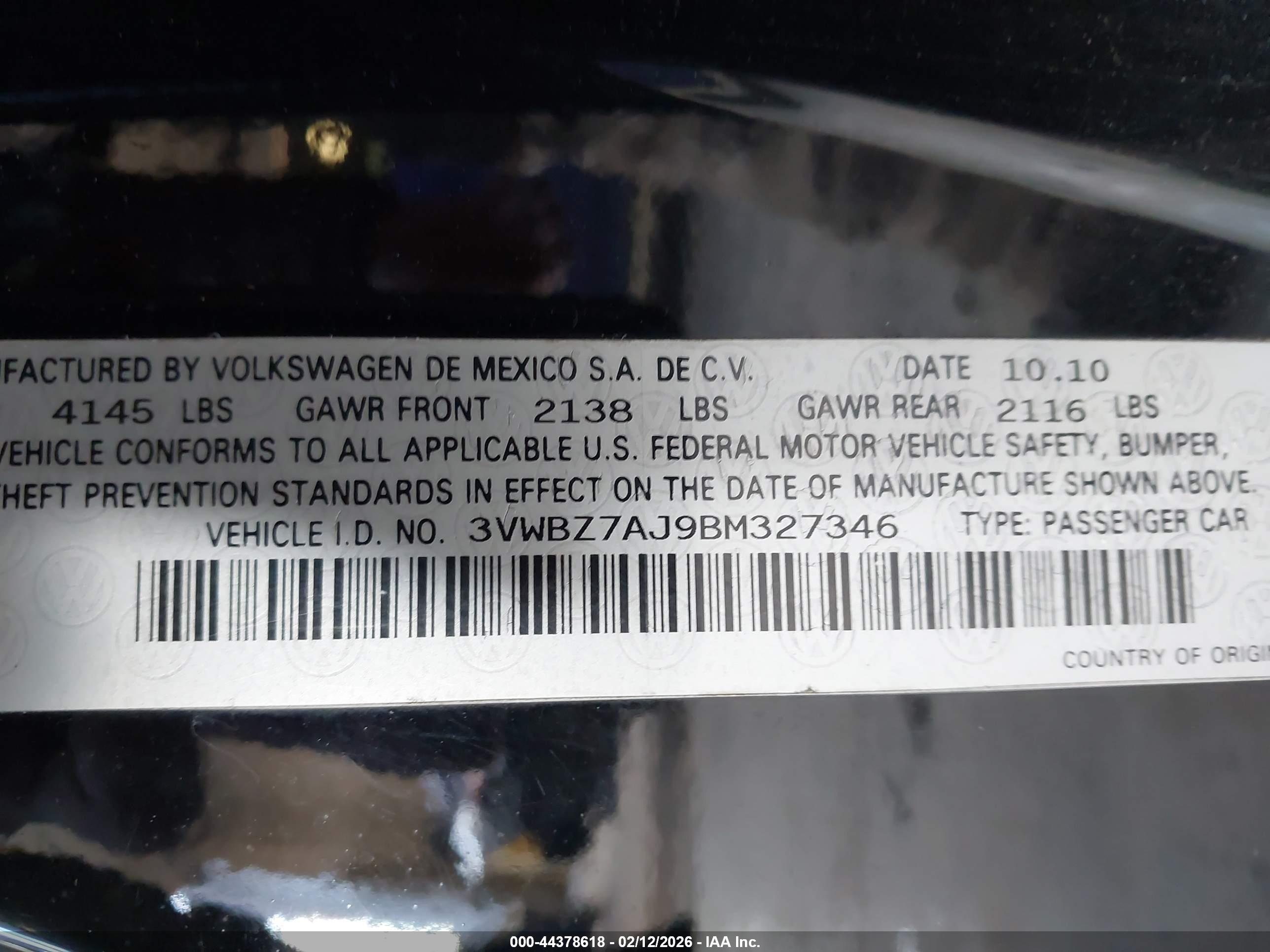 VOLKSWAGEN JETTA image 9