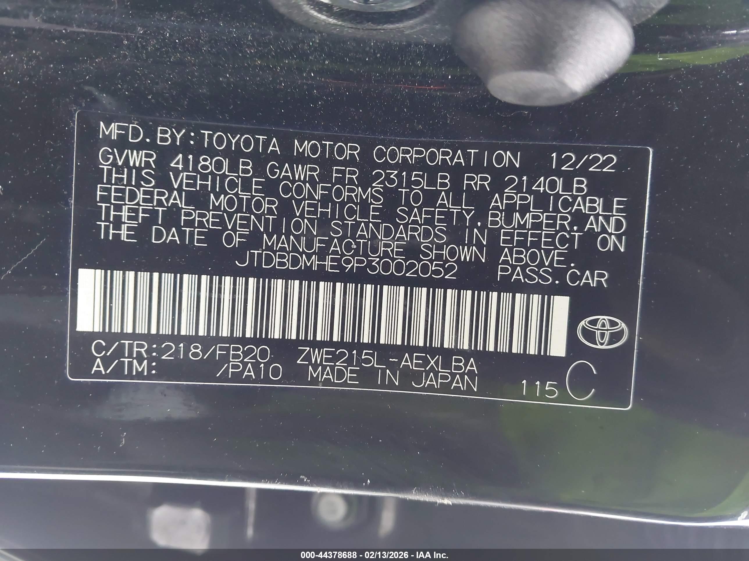 TOYOTA COROLLA image 9