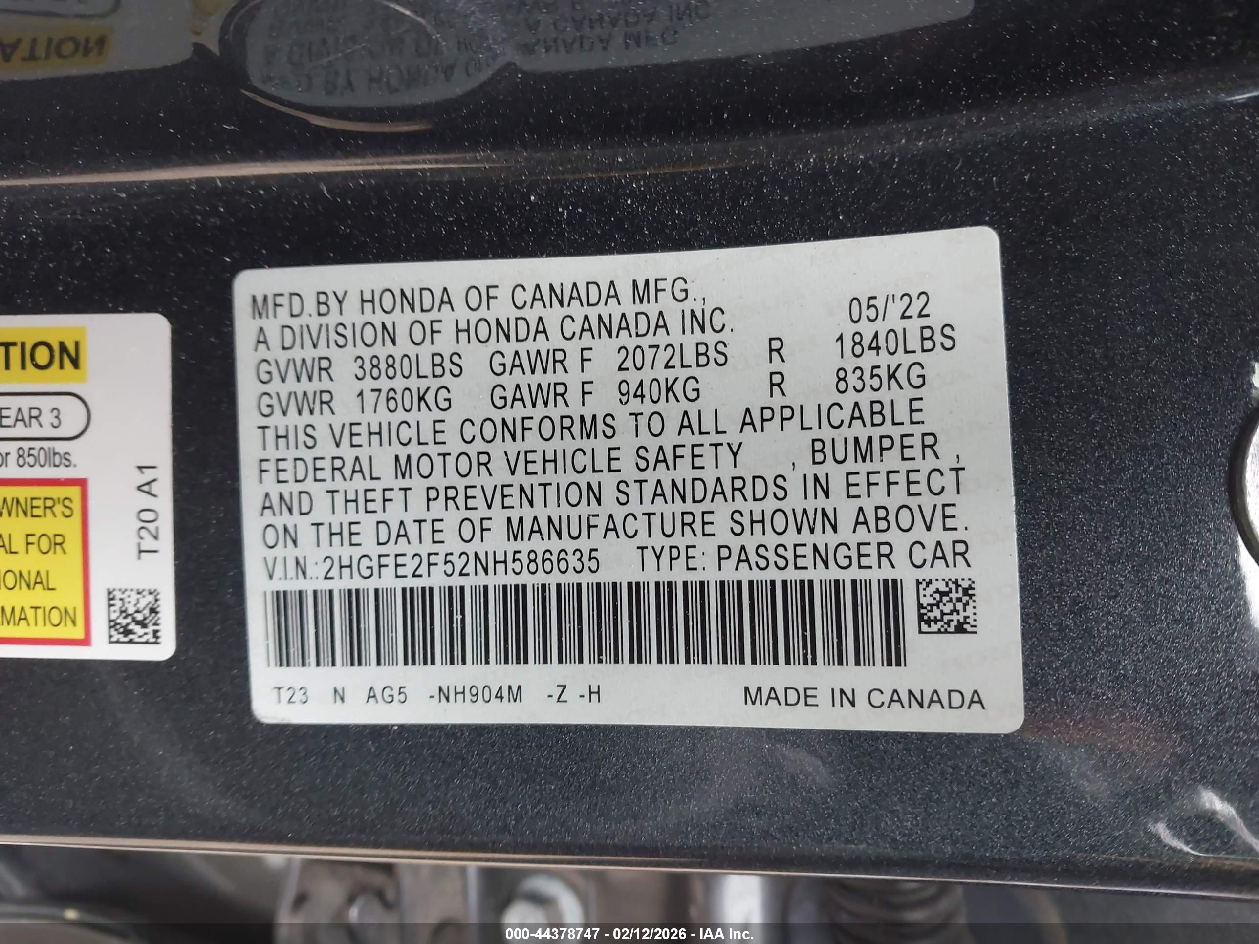 HONDA CIVIC image 9