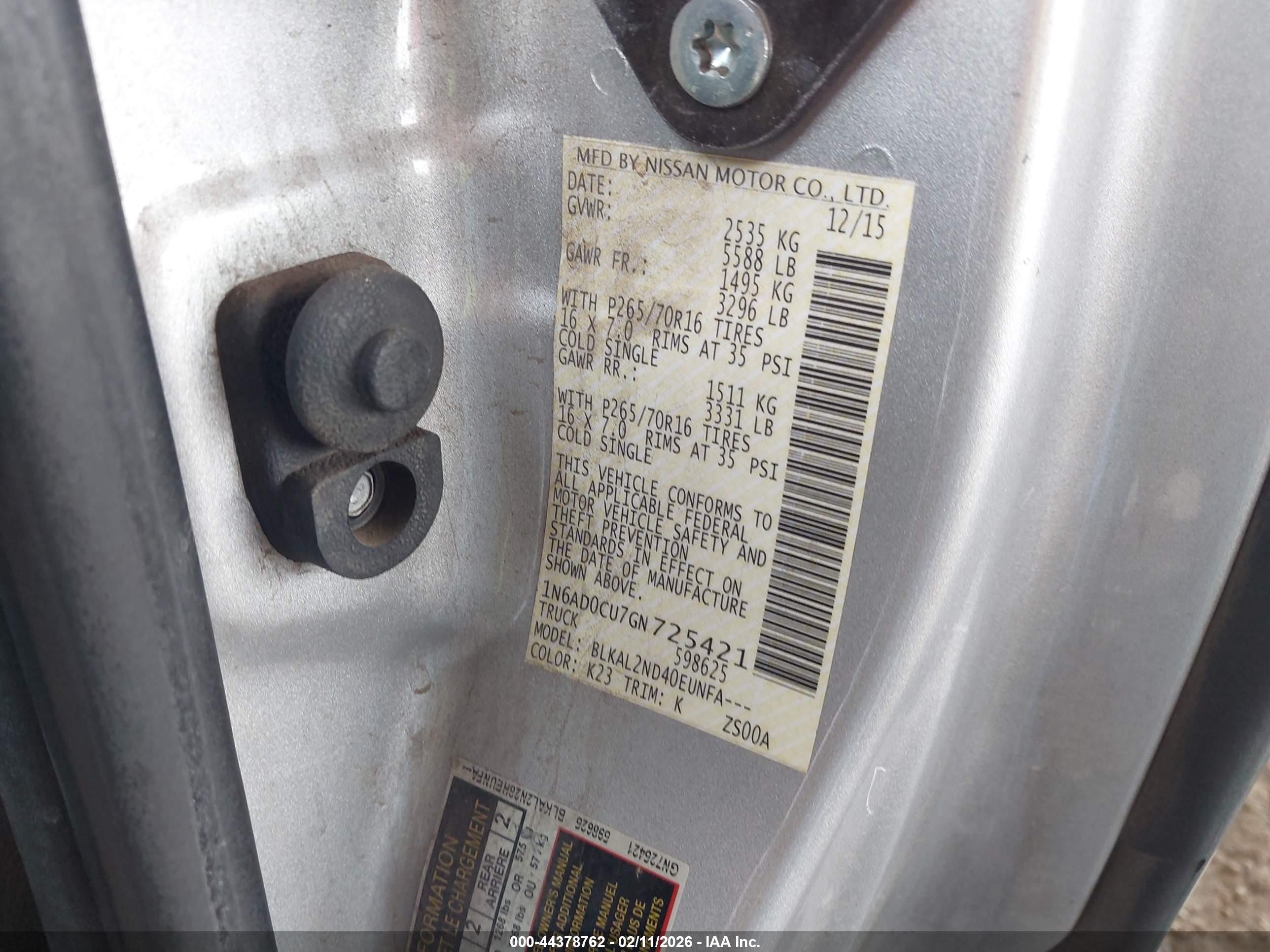 NISSAN FRONTIER image 9