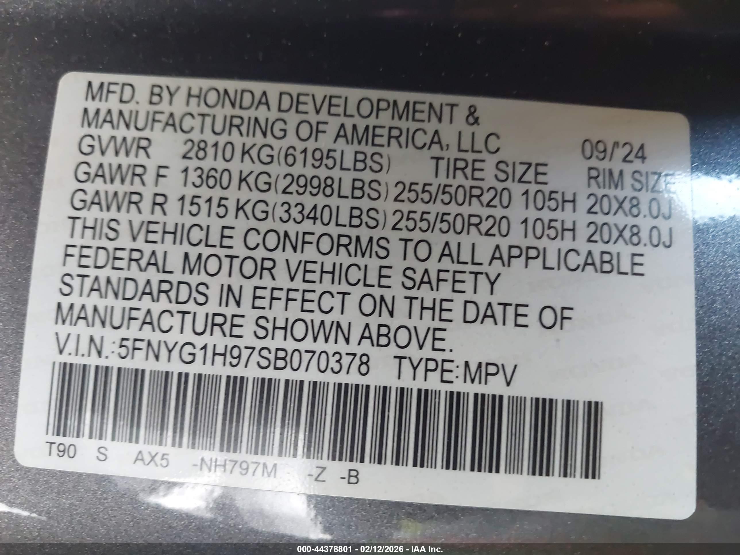 HONDA PILOT image 9