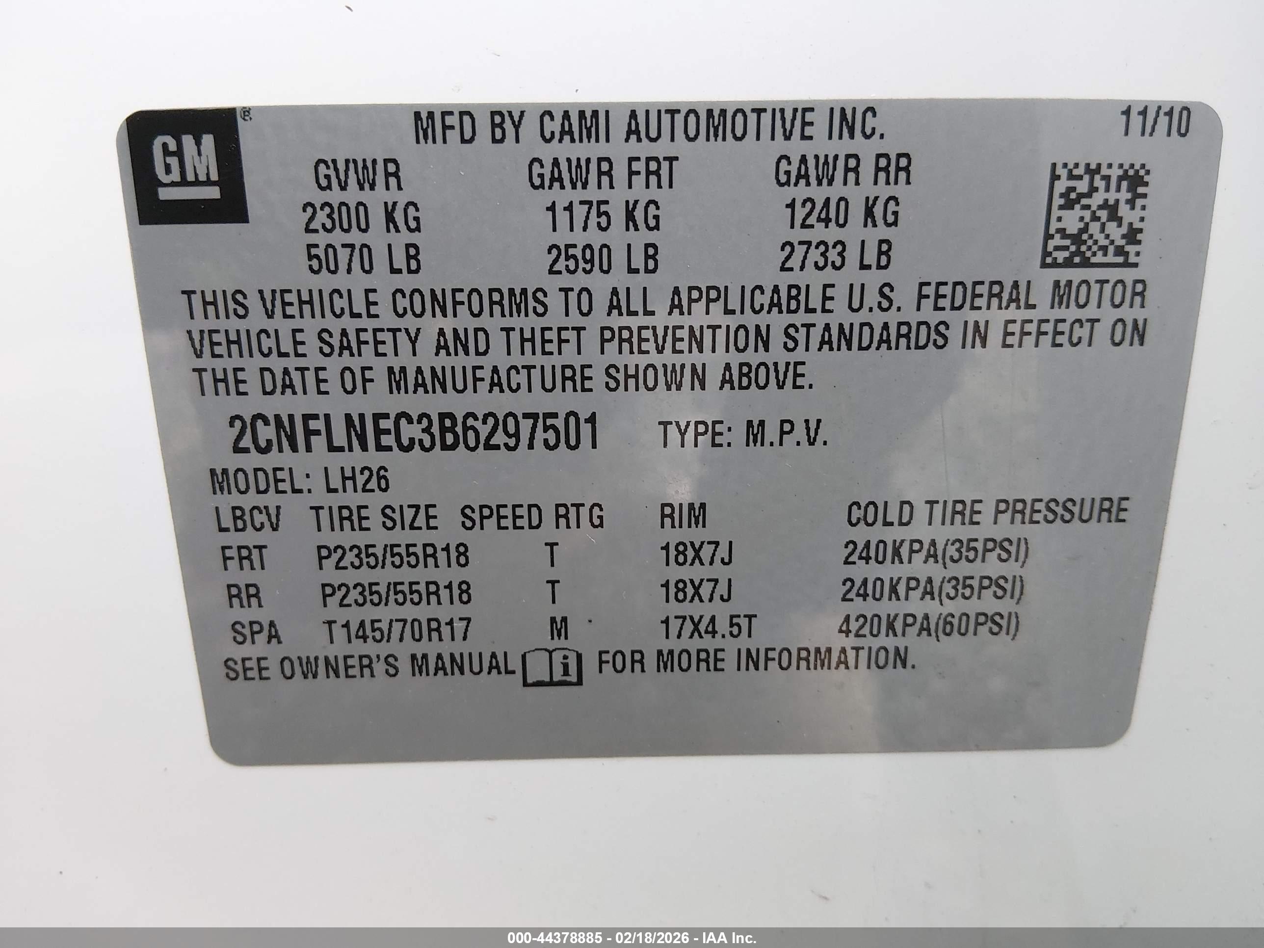 CHEVROLET EQUINOX image 9
