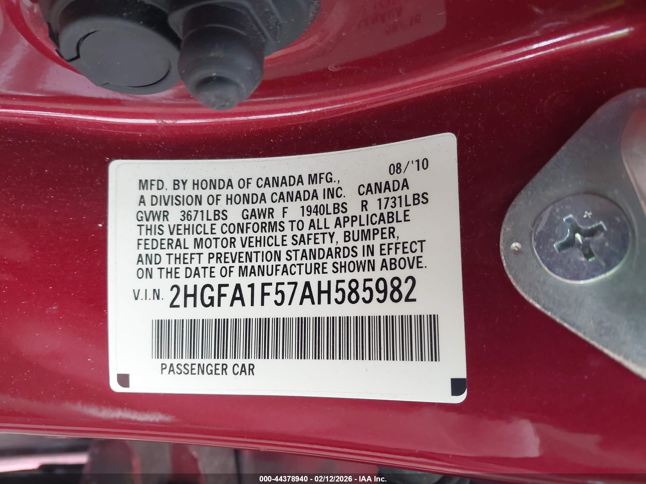 HONDA CIVIC image 9