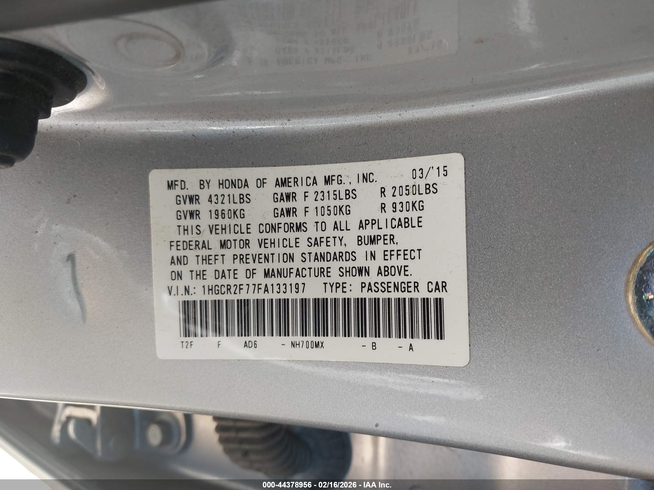 HONDA ACCORD image 9