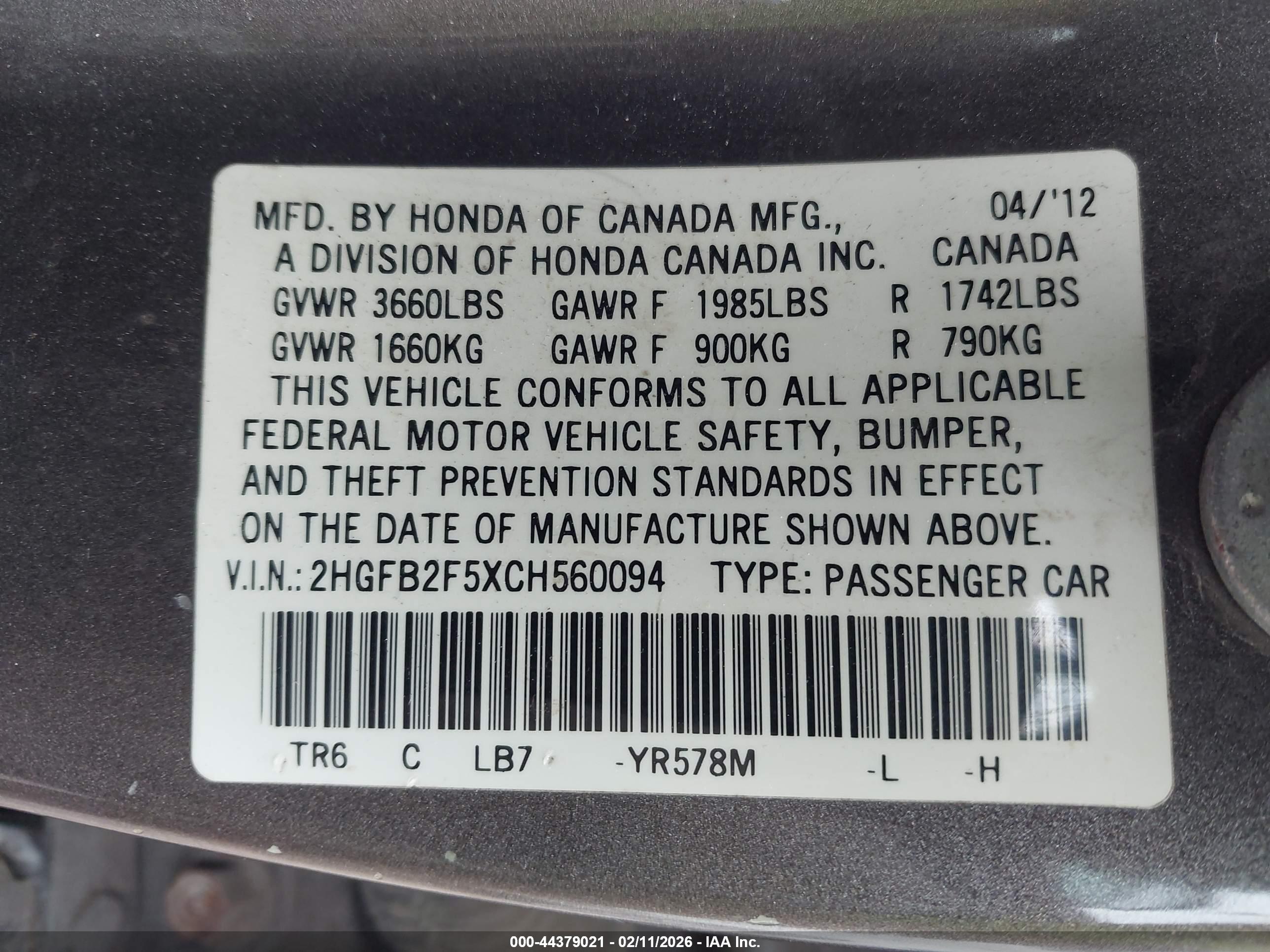 HONDA CIVIC image 9