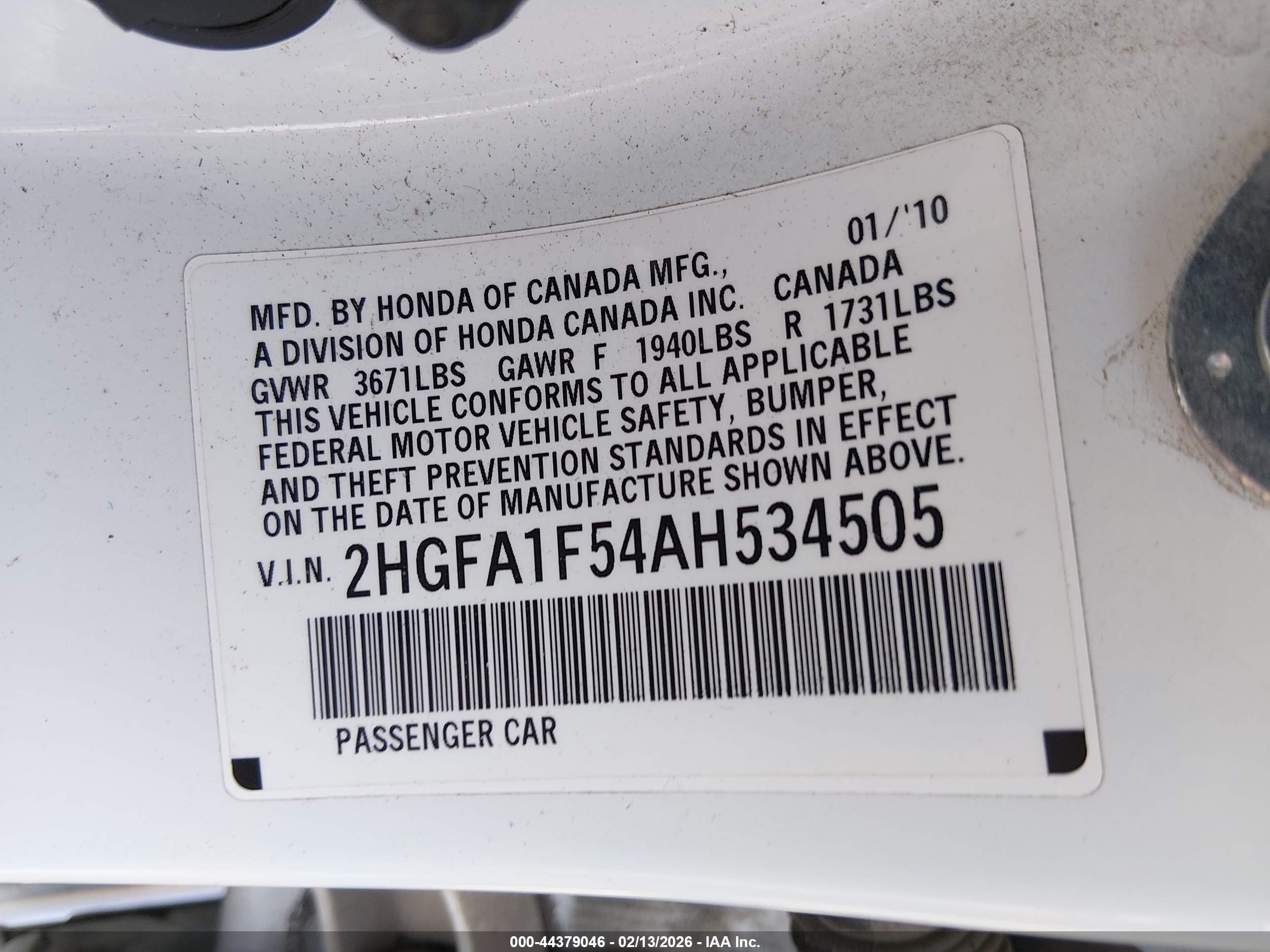 HONDA CIVIC image 9