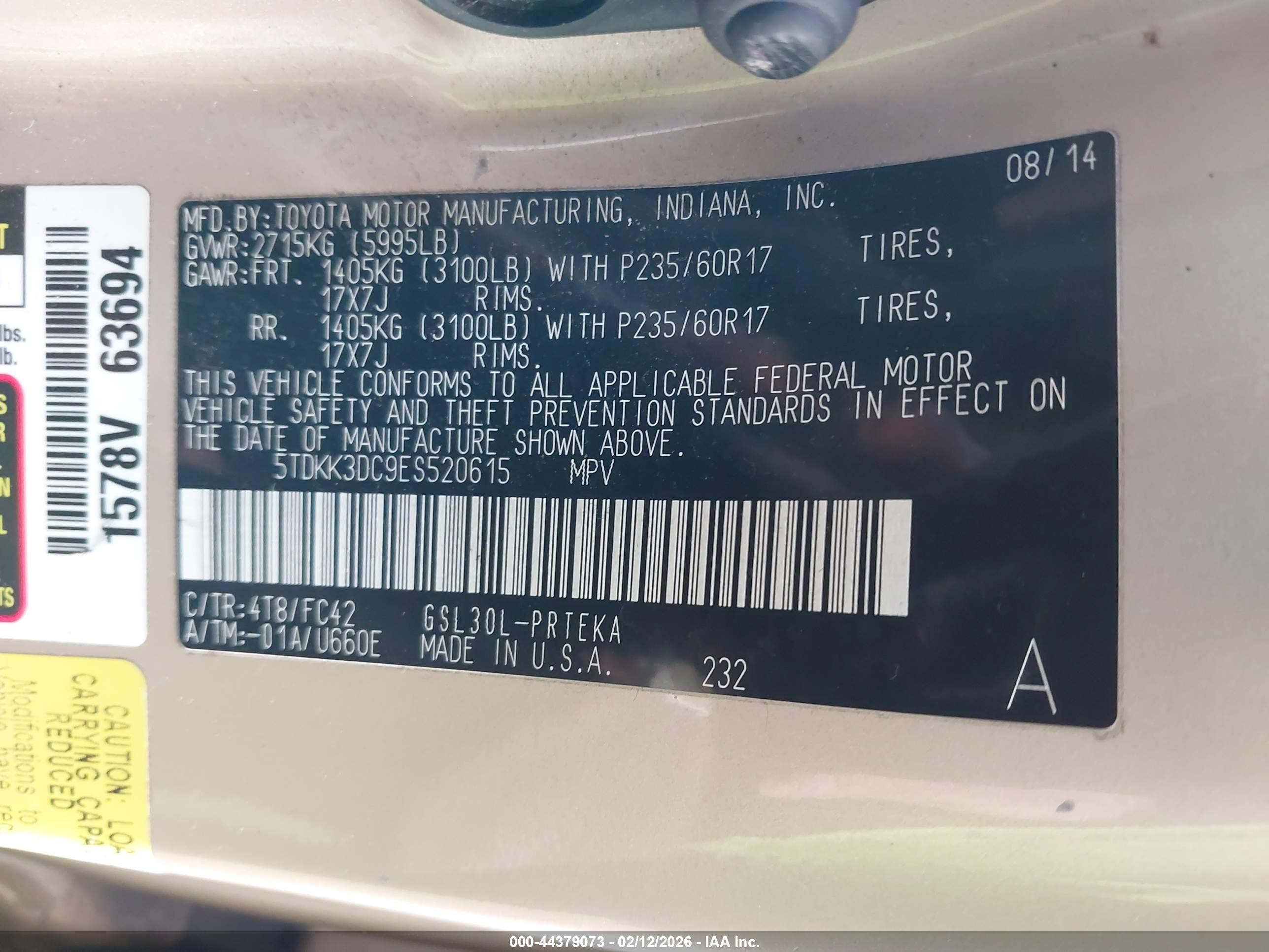TOYOTA SIENNA image 9
