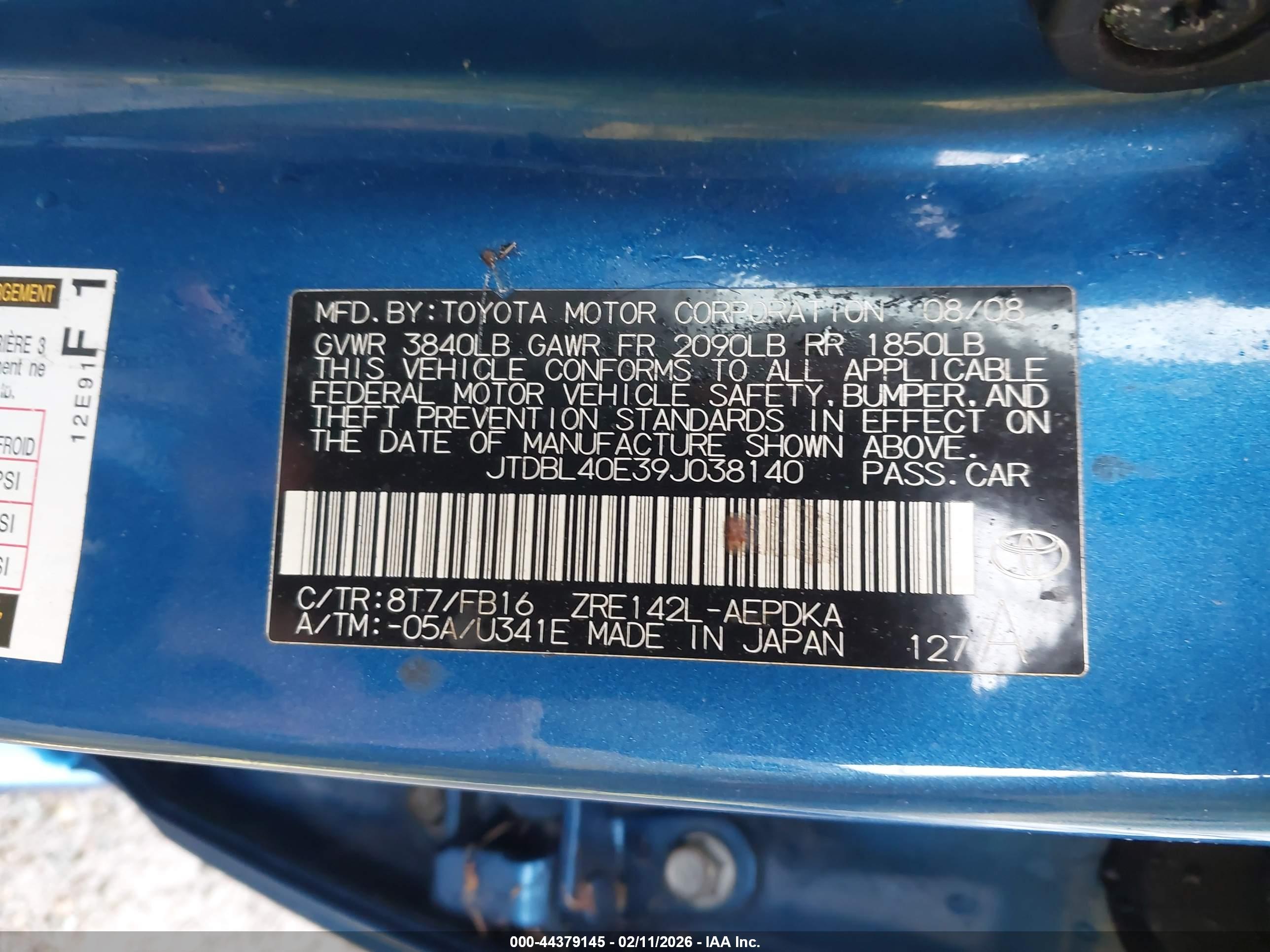 TOYOTA COROLLA image 9