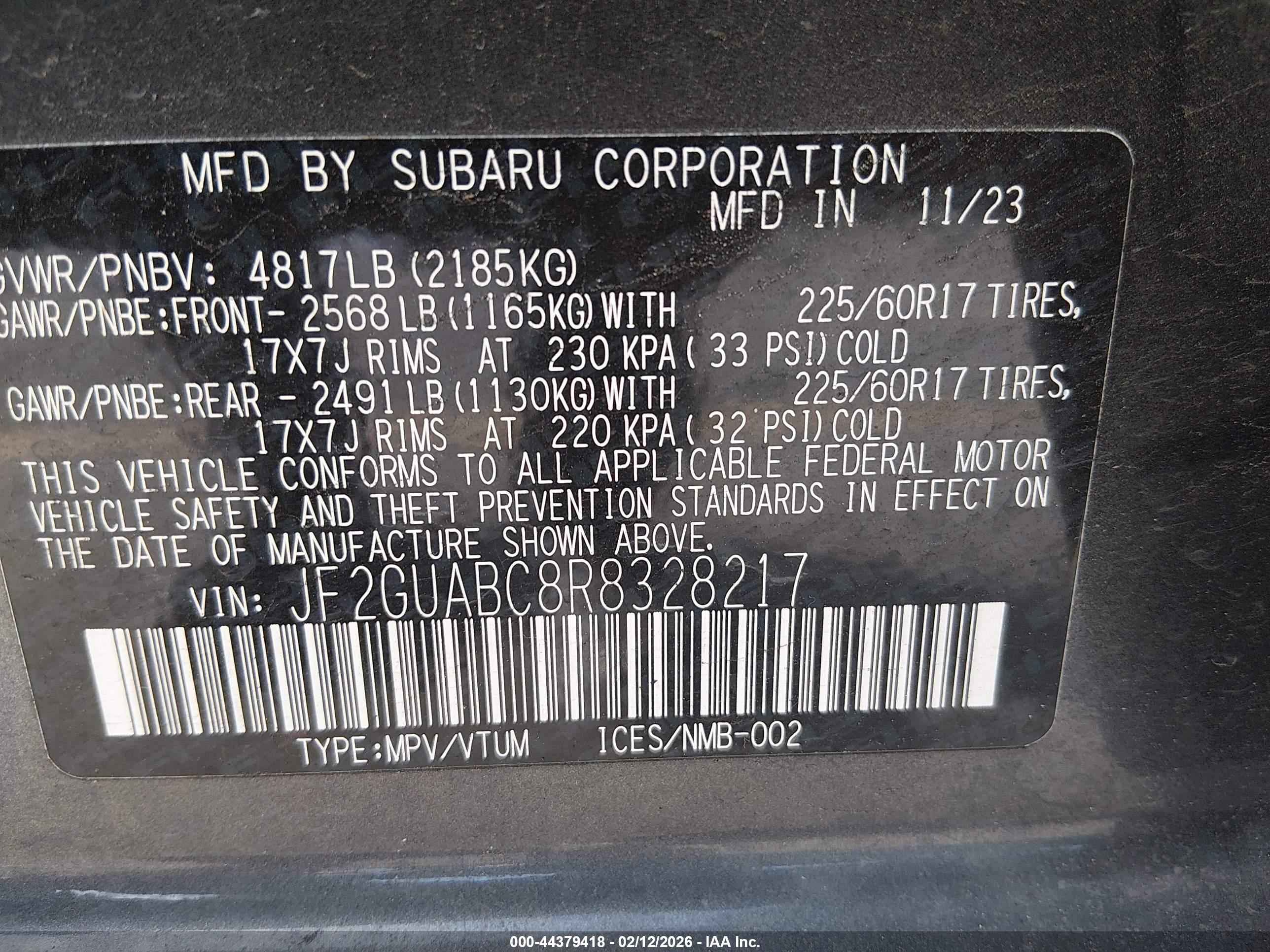 SUBARU CROSSTREK image 9