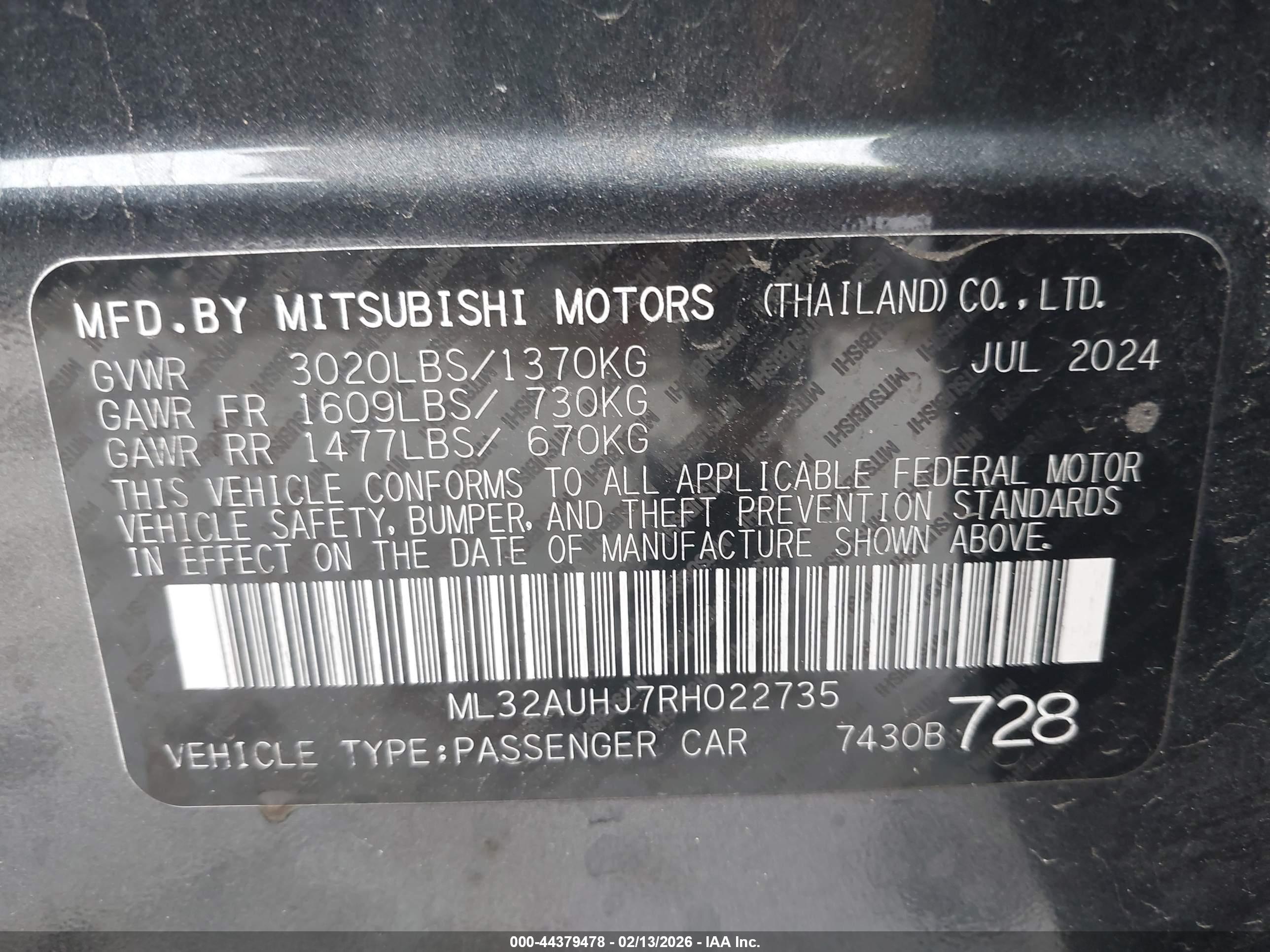 MITSUBISHI MIRAGE image 9