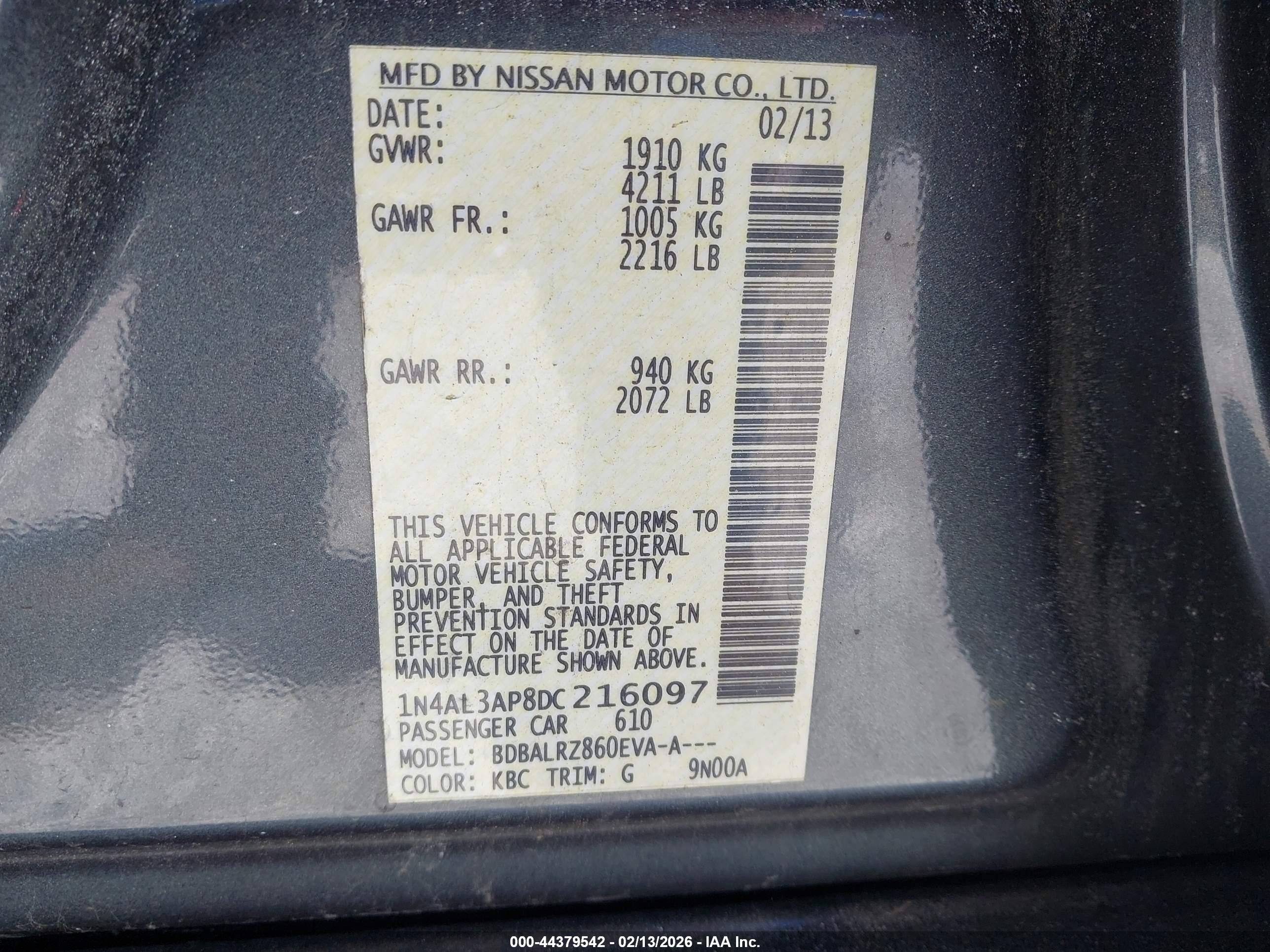NISSAN ALTIMA image 9