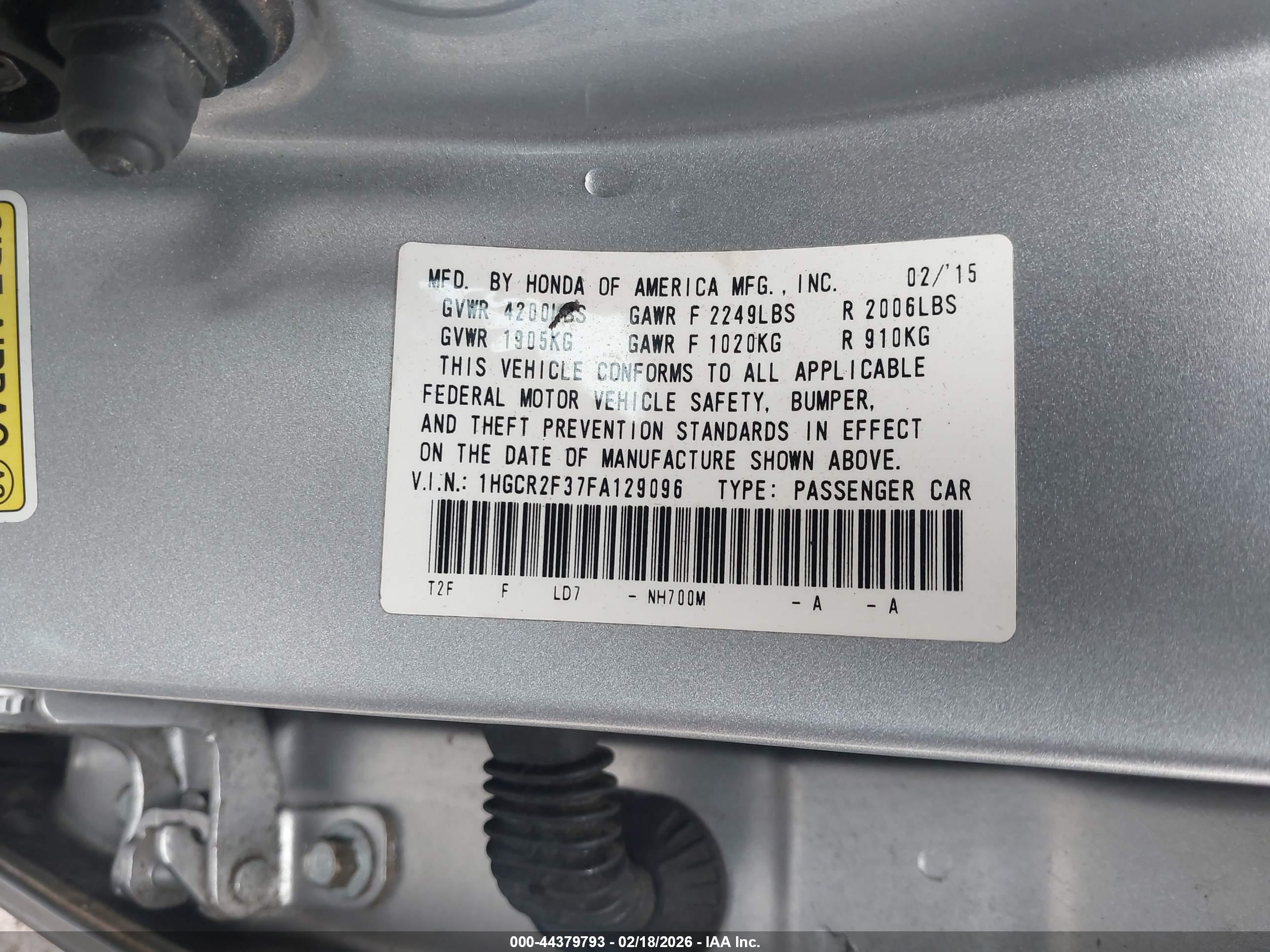 HONDA ACCORD image 9