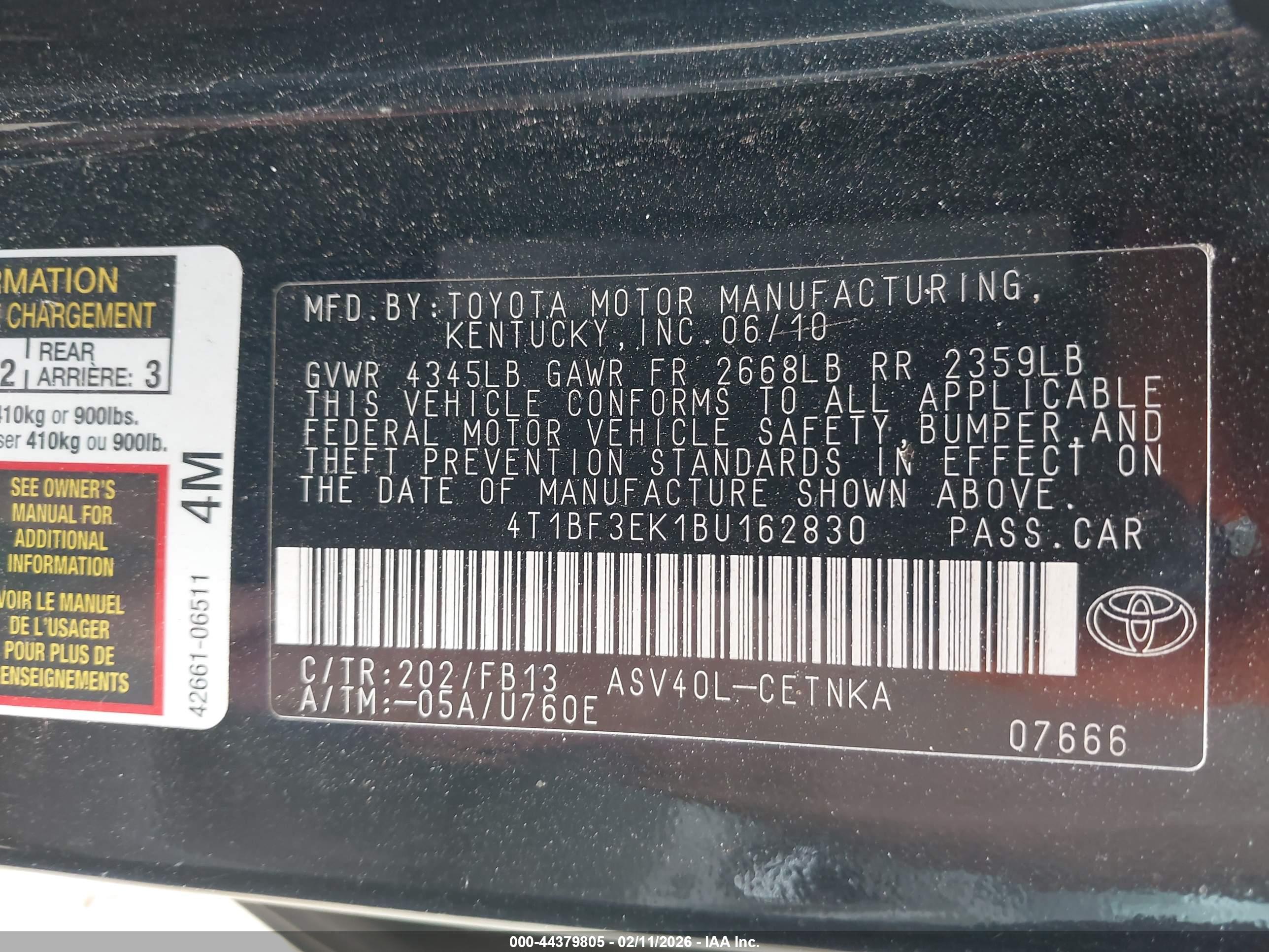 TOYOTA CAMRY image 9