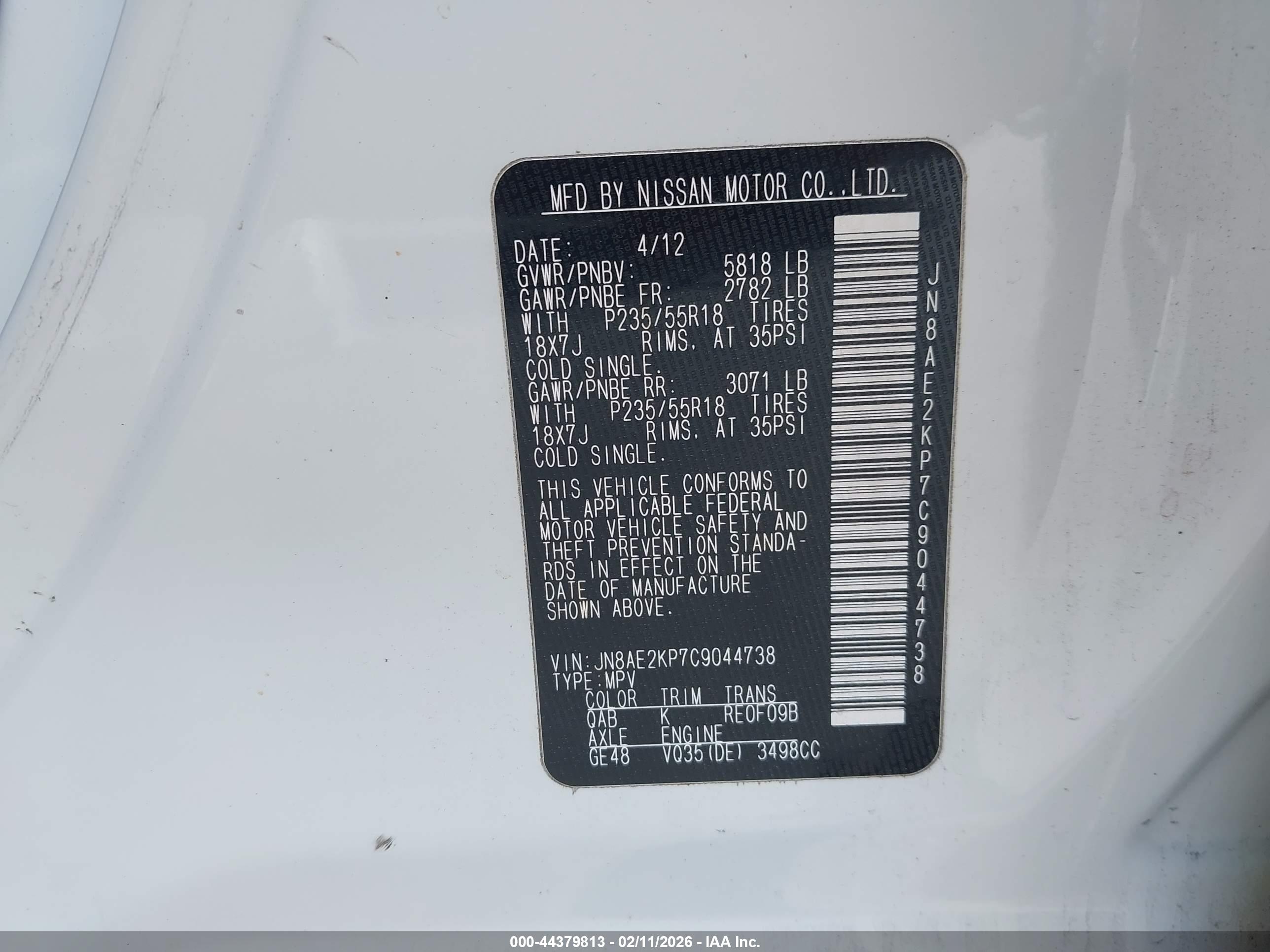 NISSAN QUEST image 9