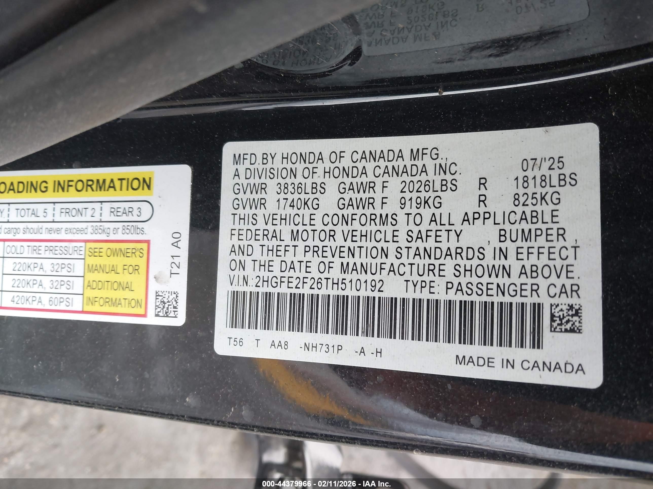 HONDA CIVIC image 9