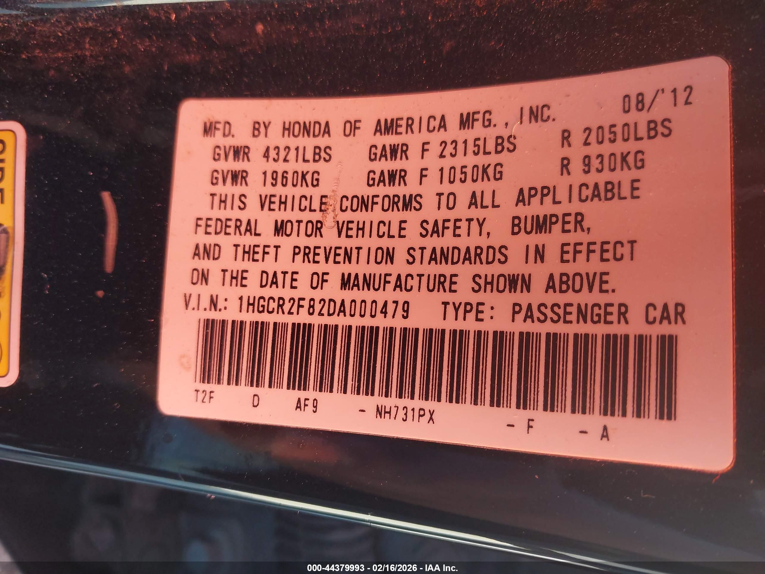 HONDA ACCORD image 9