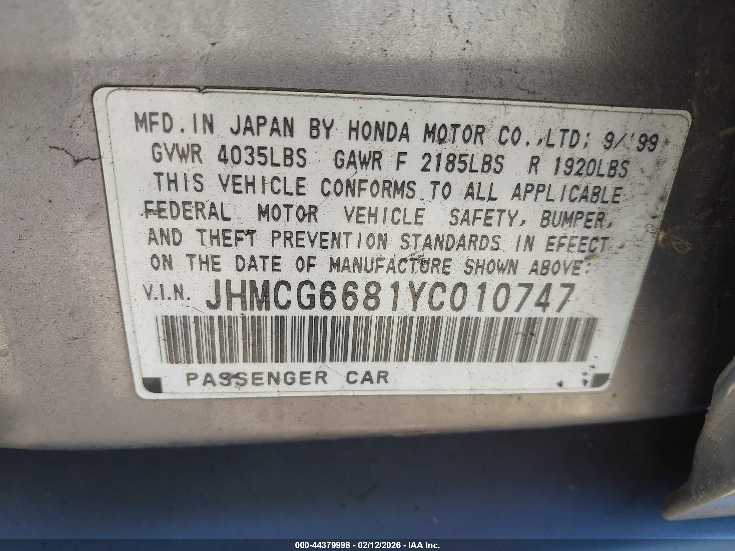 HONDA ACCORD image 9