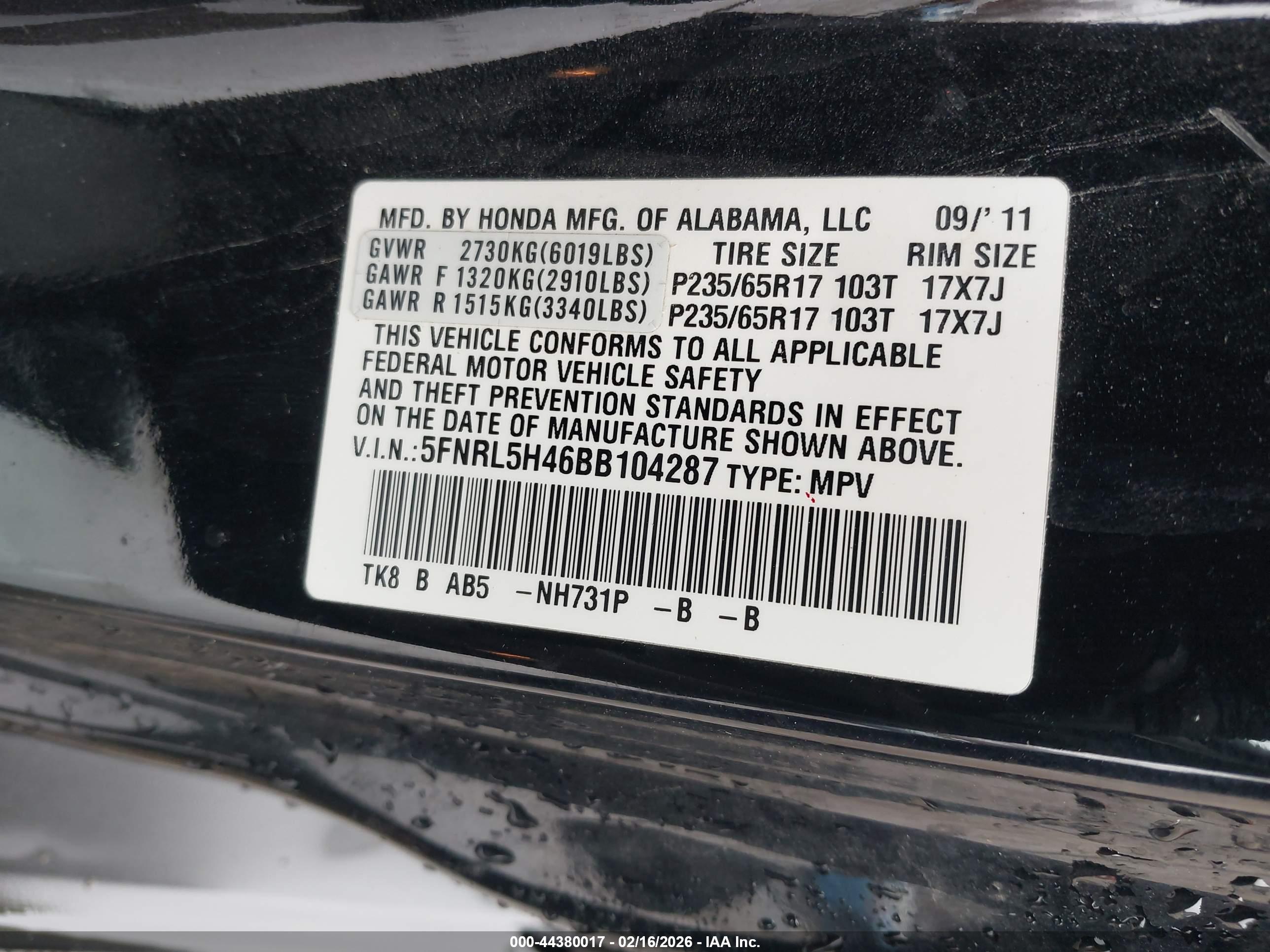 HONDA ODYSSEY image 9