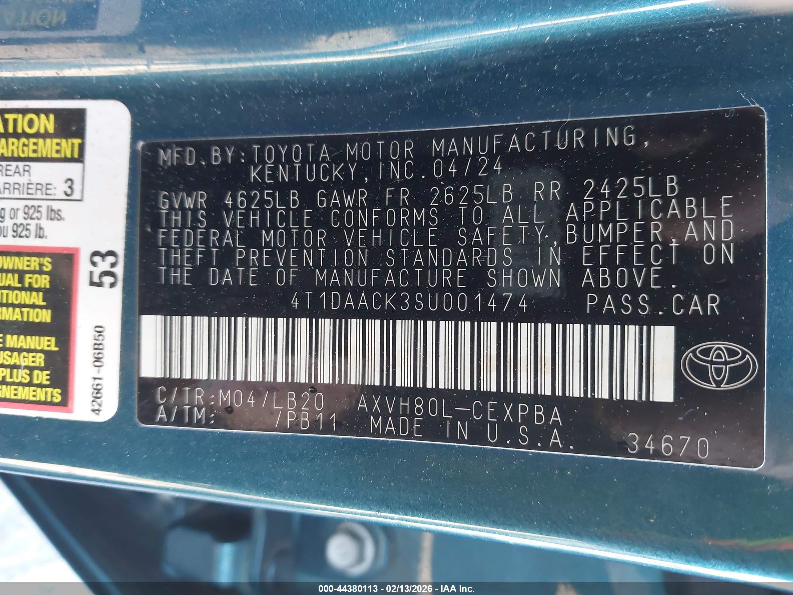 TOYOTA CAMRY image 9