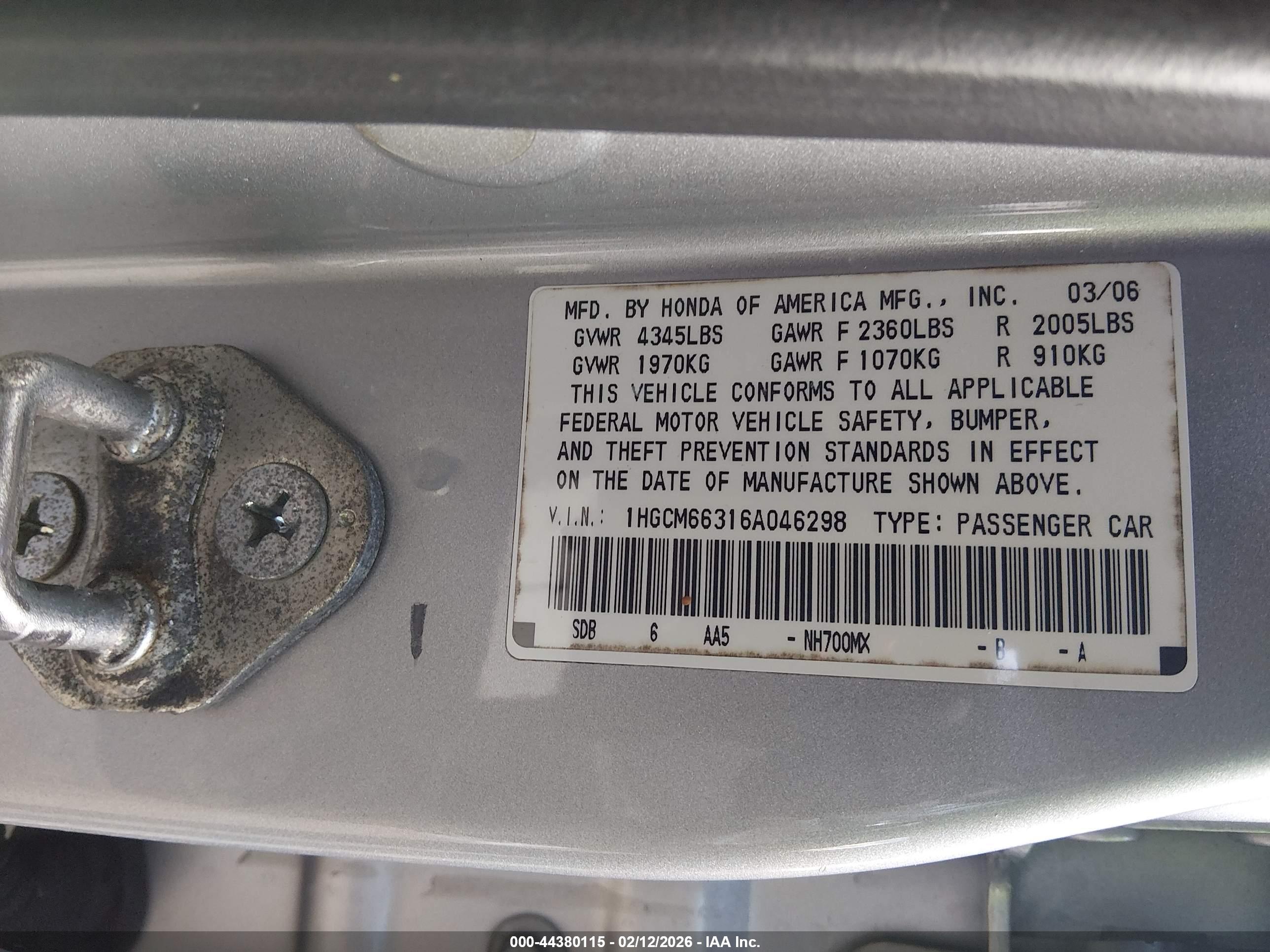 HONDA ACCORD image 9