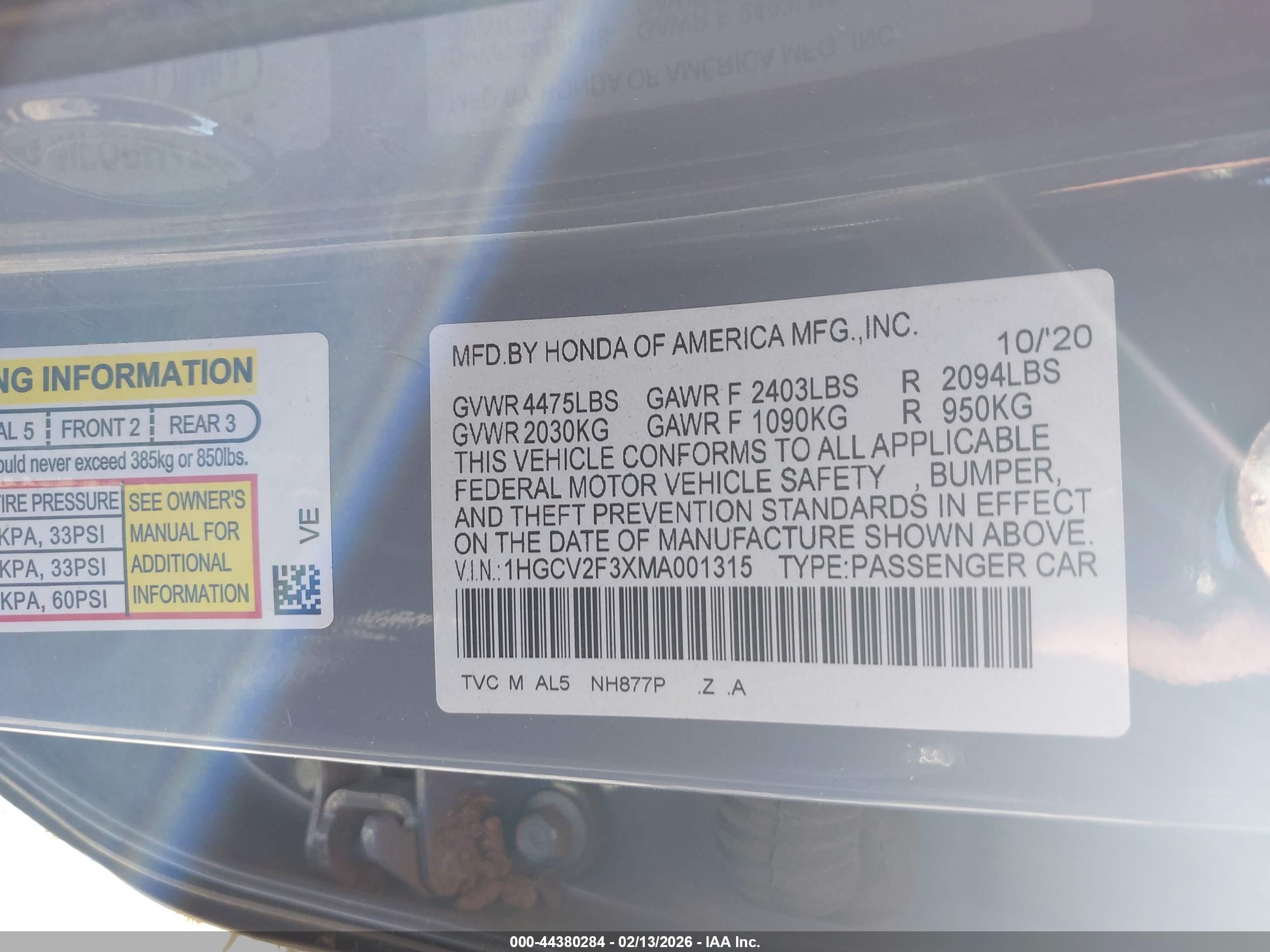 HONDA ACCORD image 9