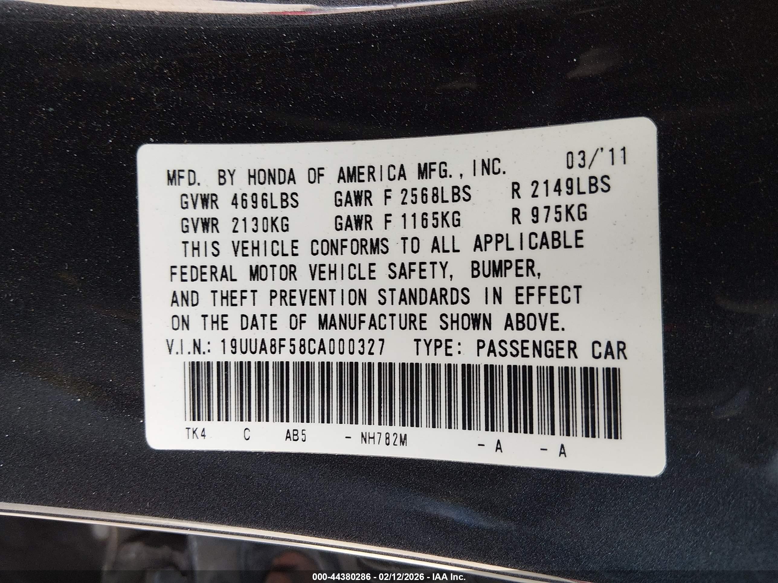 ACURA TL image 9