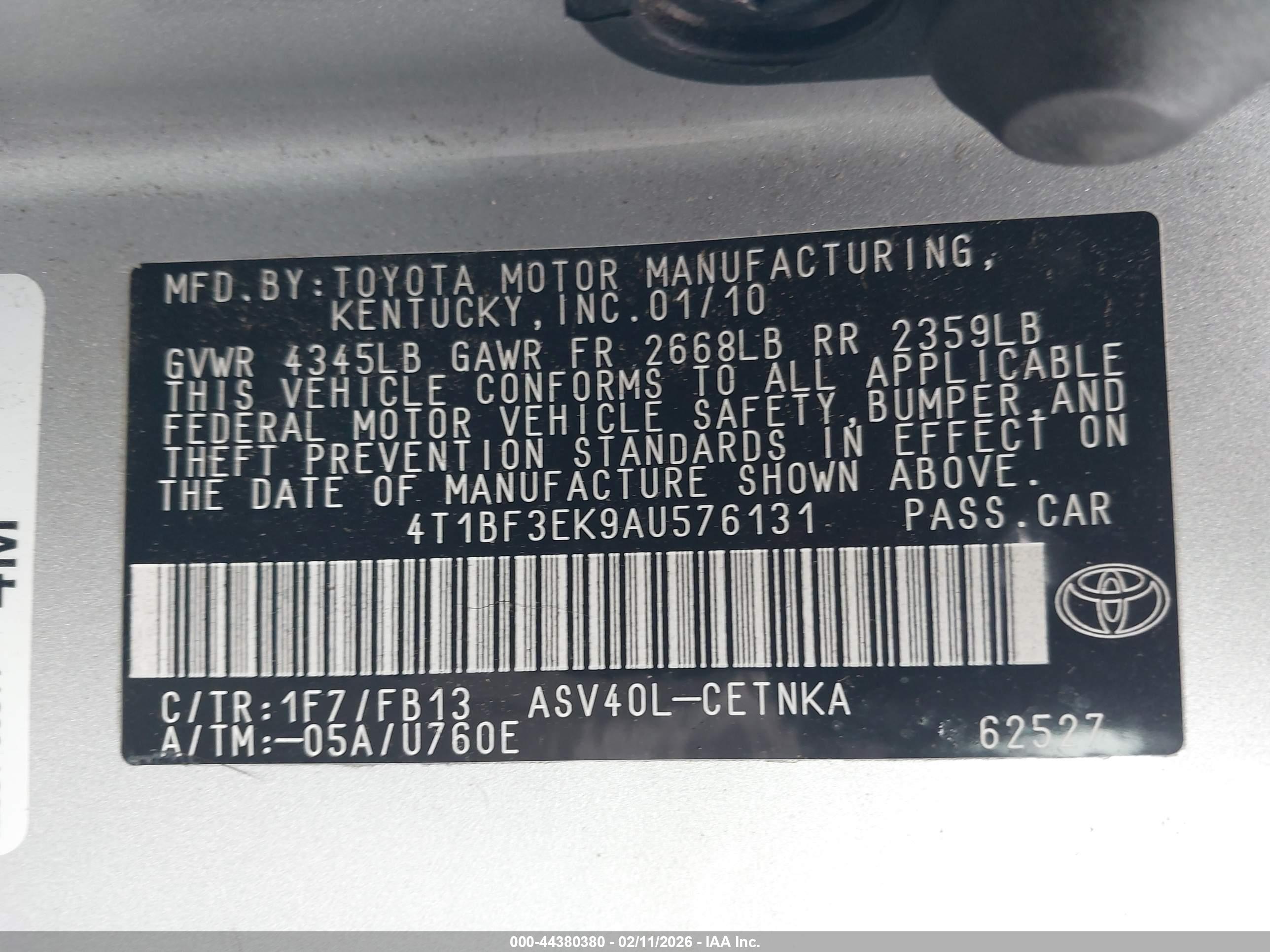 TOYOTA CAMRY image 9