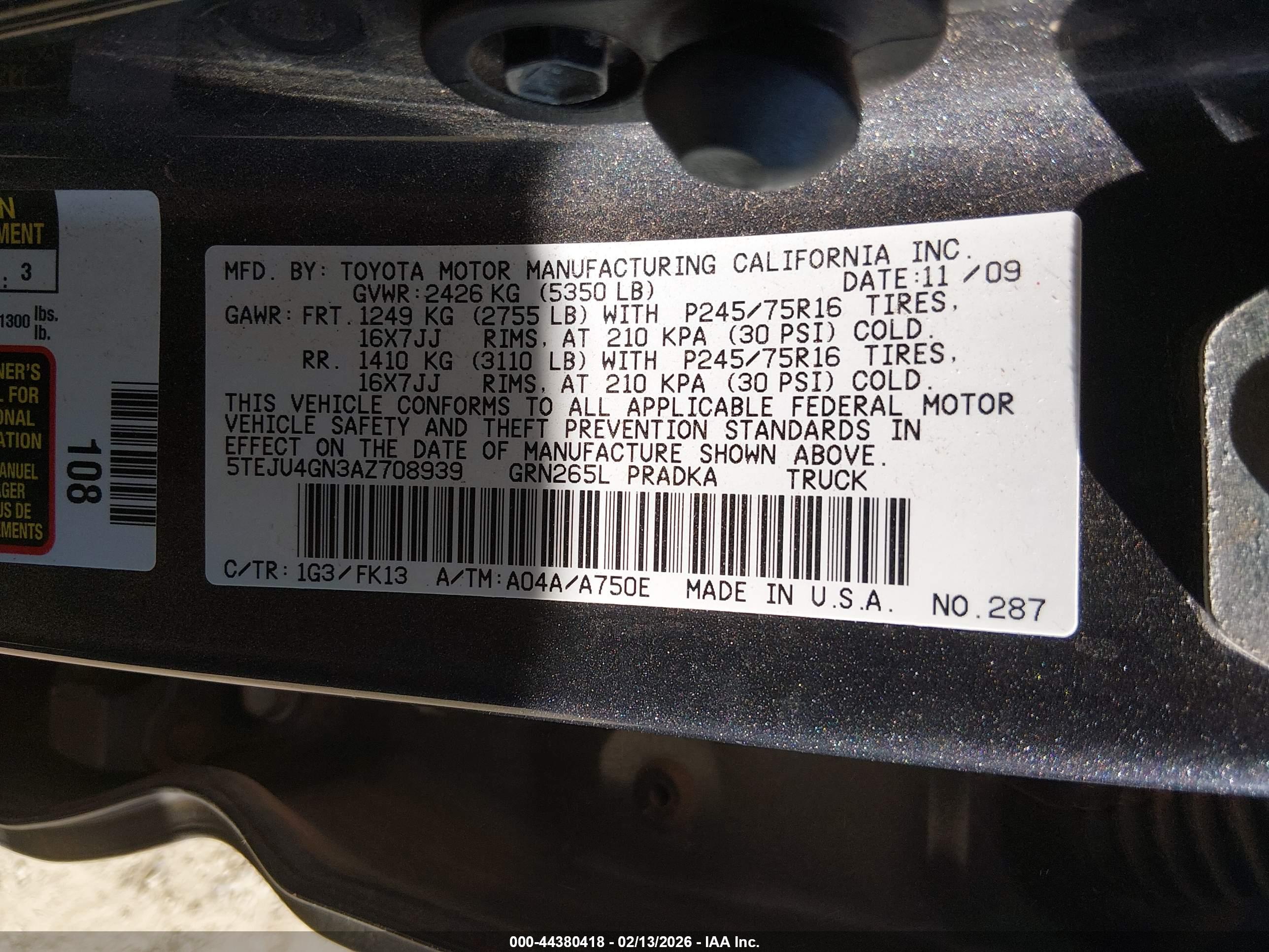 TOYOTA TACOMA image 9