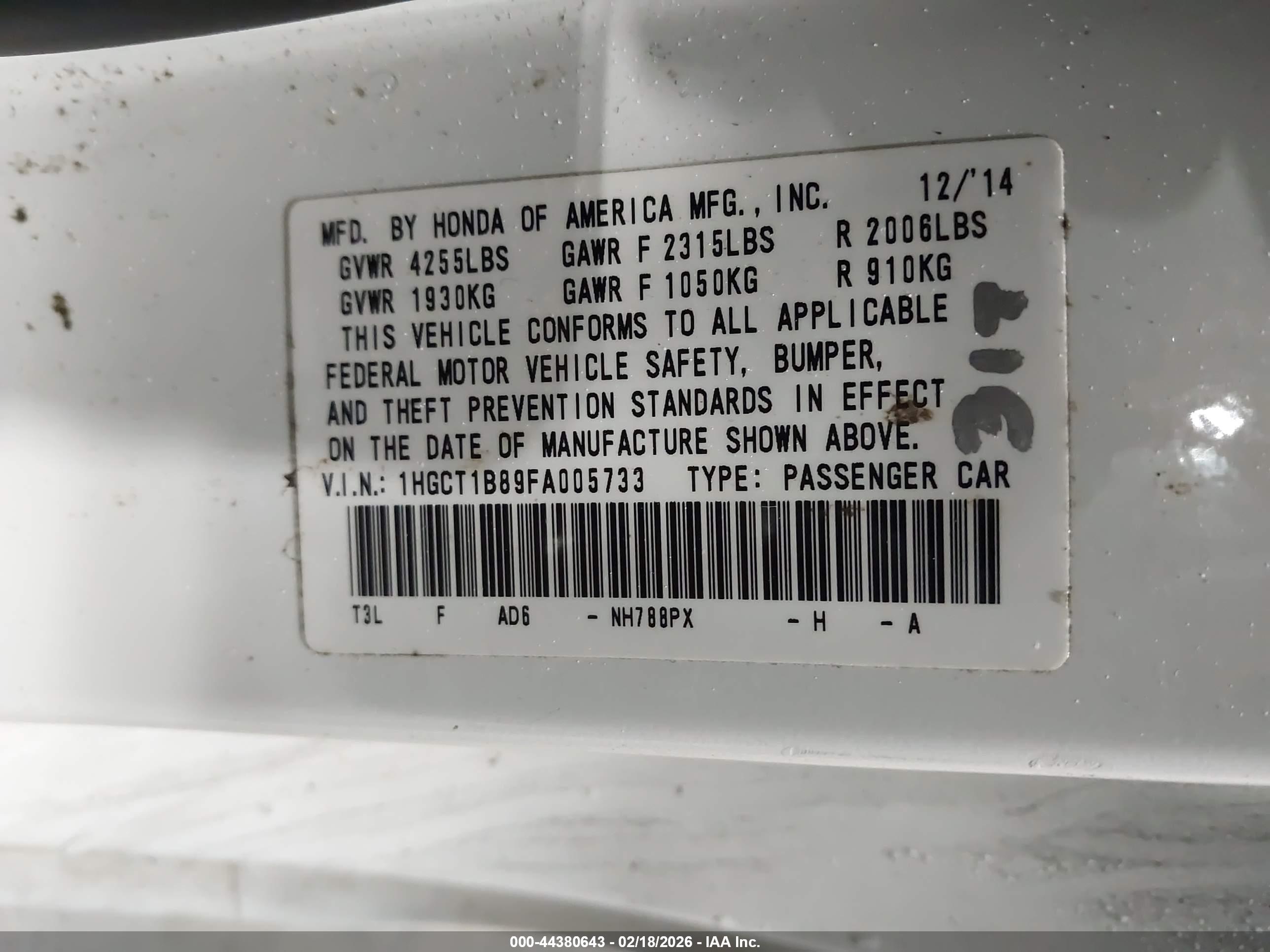 HONDA ACCORD image 9