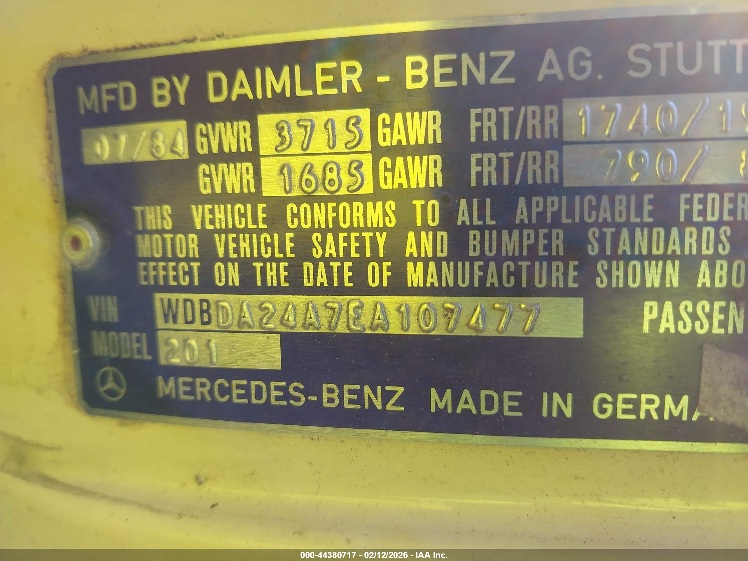 MERCEDES-BENZ 190 image 9