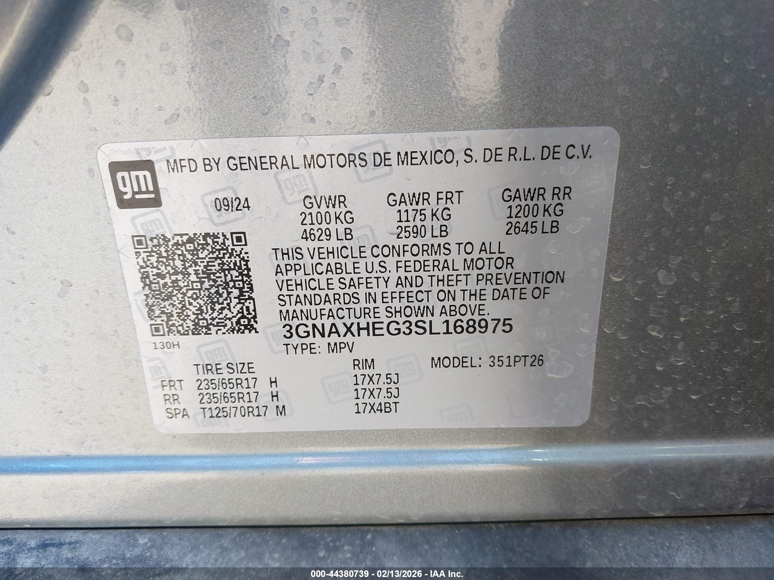 CHEVROLET EQUINOX image 9