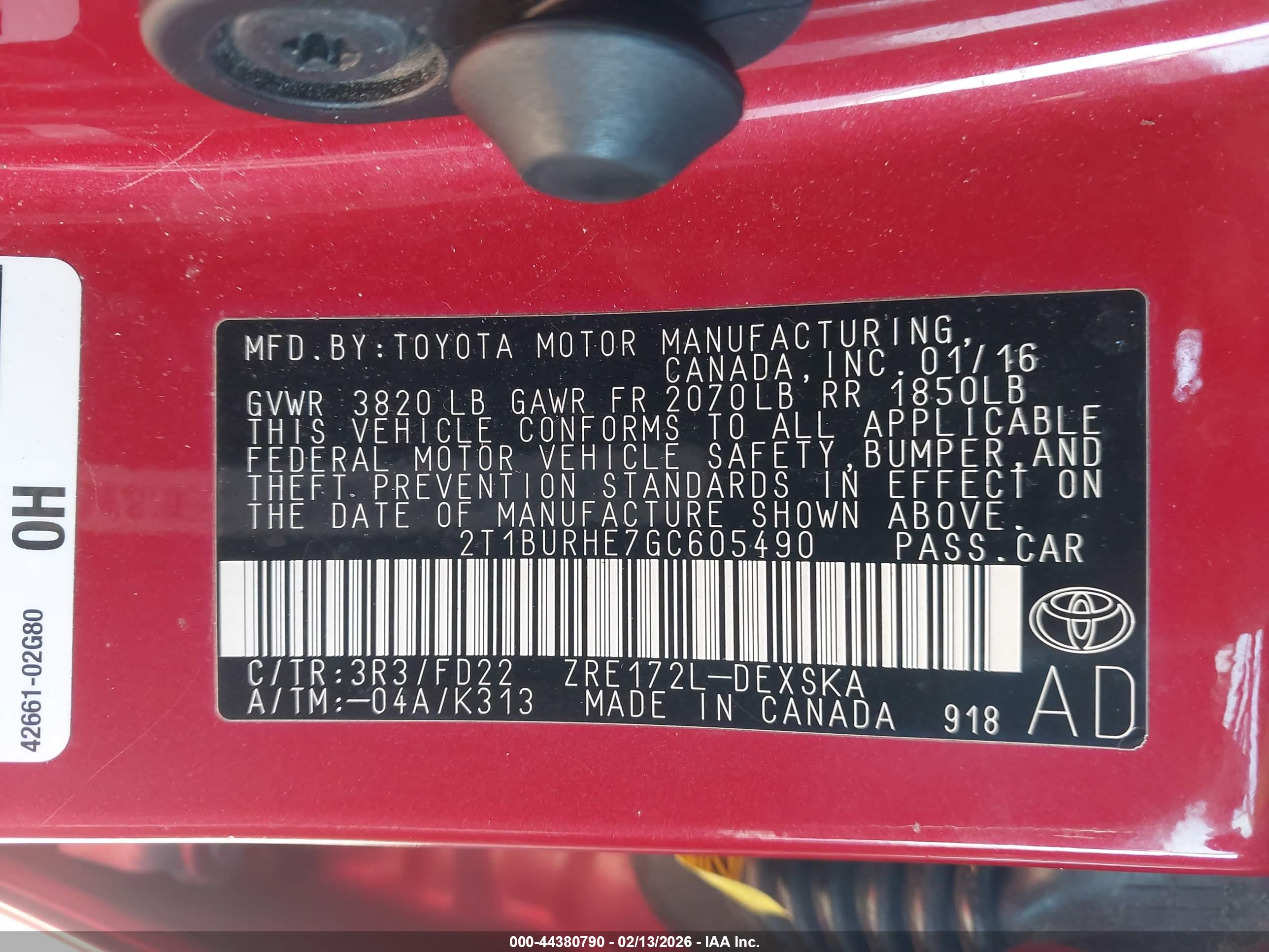 TOYOTA COROLLA image 9