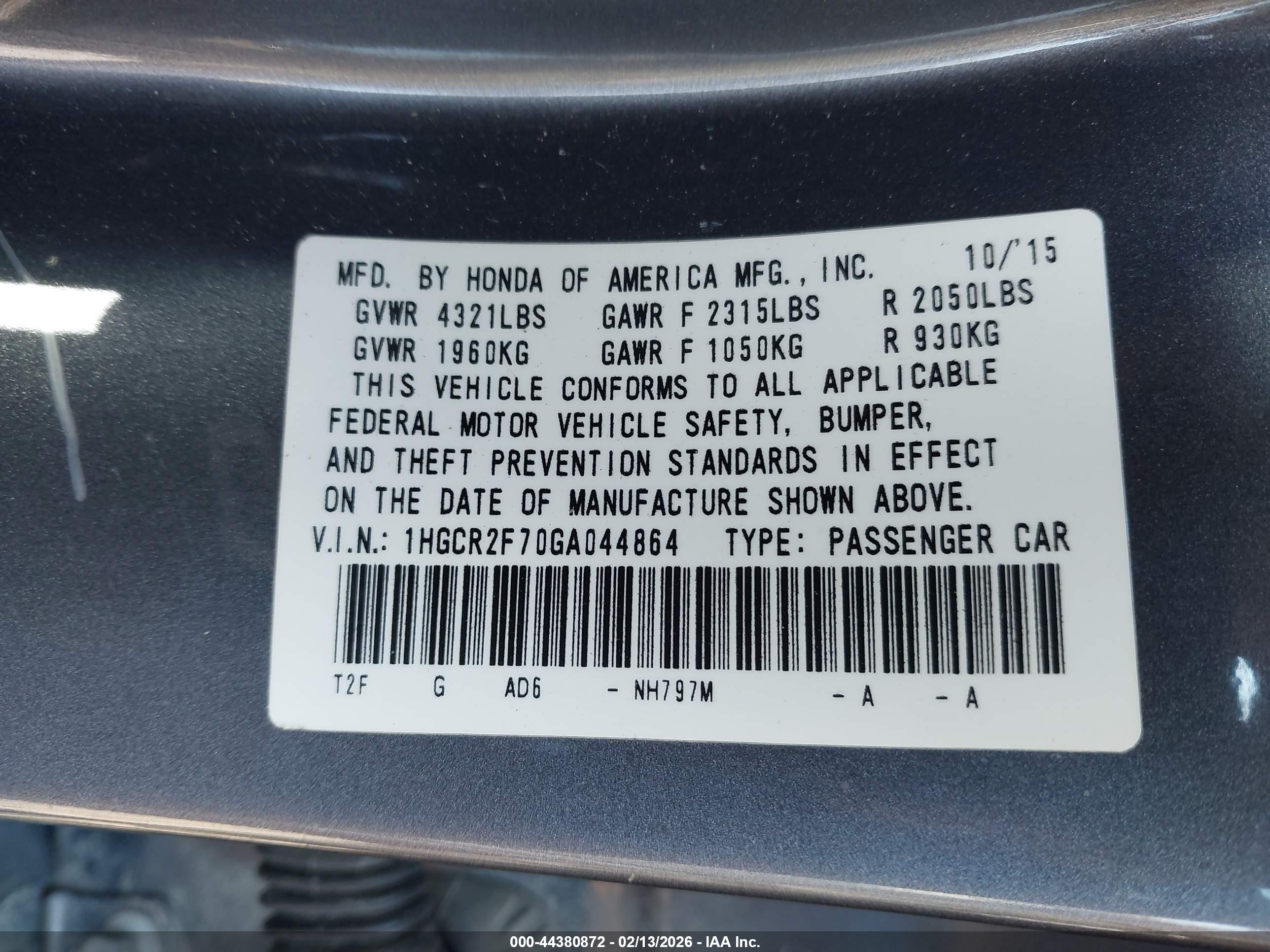 HONDA ACCORD image 9