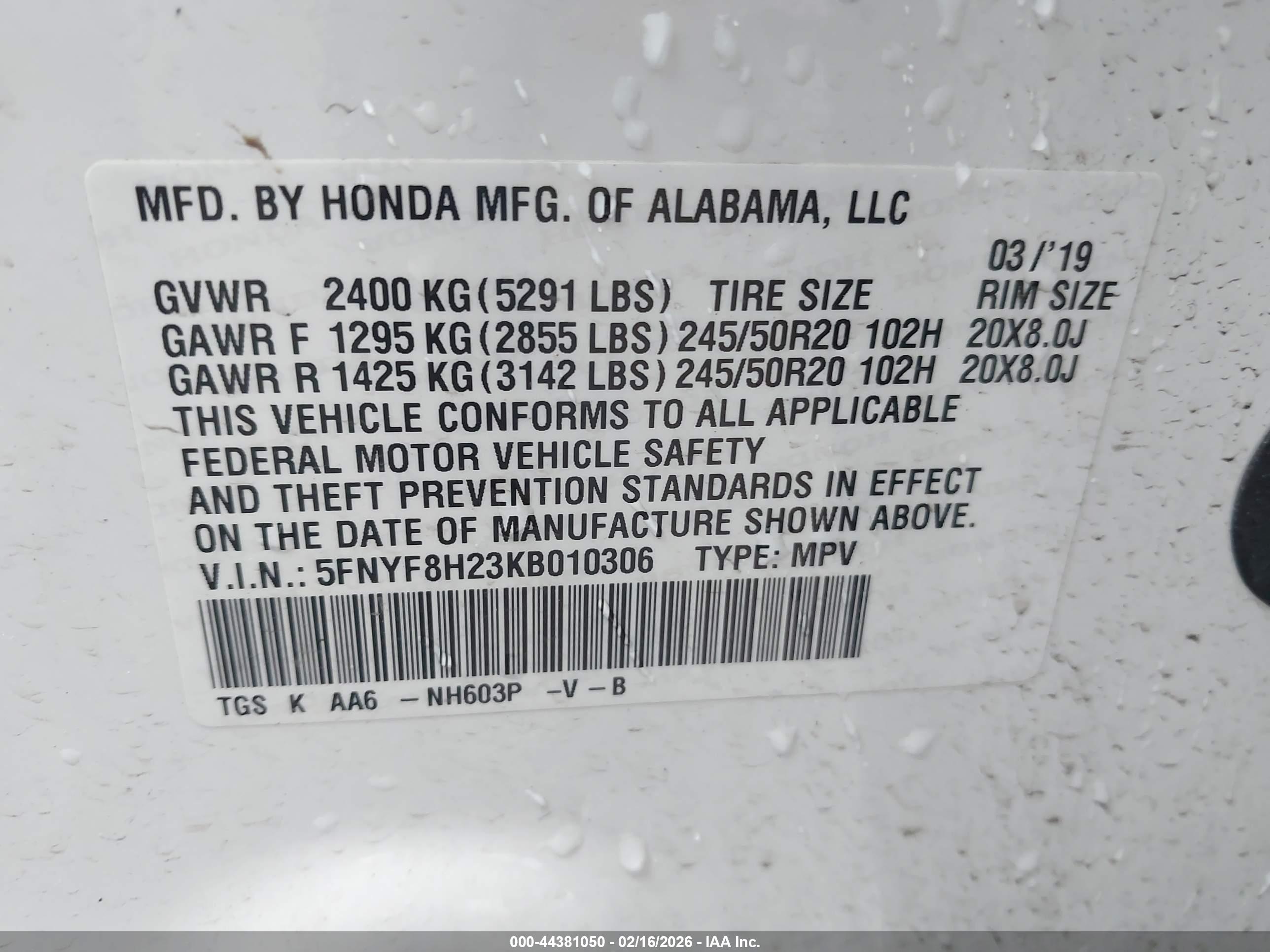 HONDA PASSPORT image 9