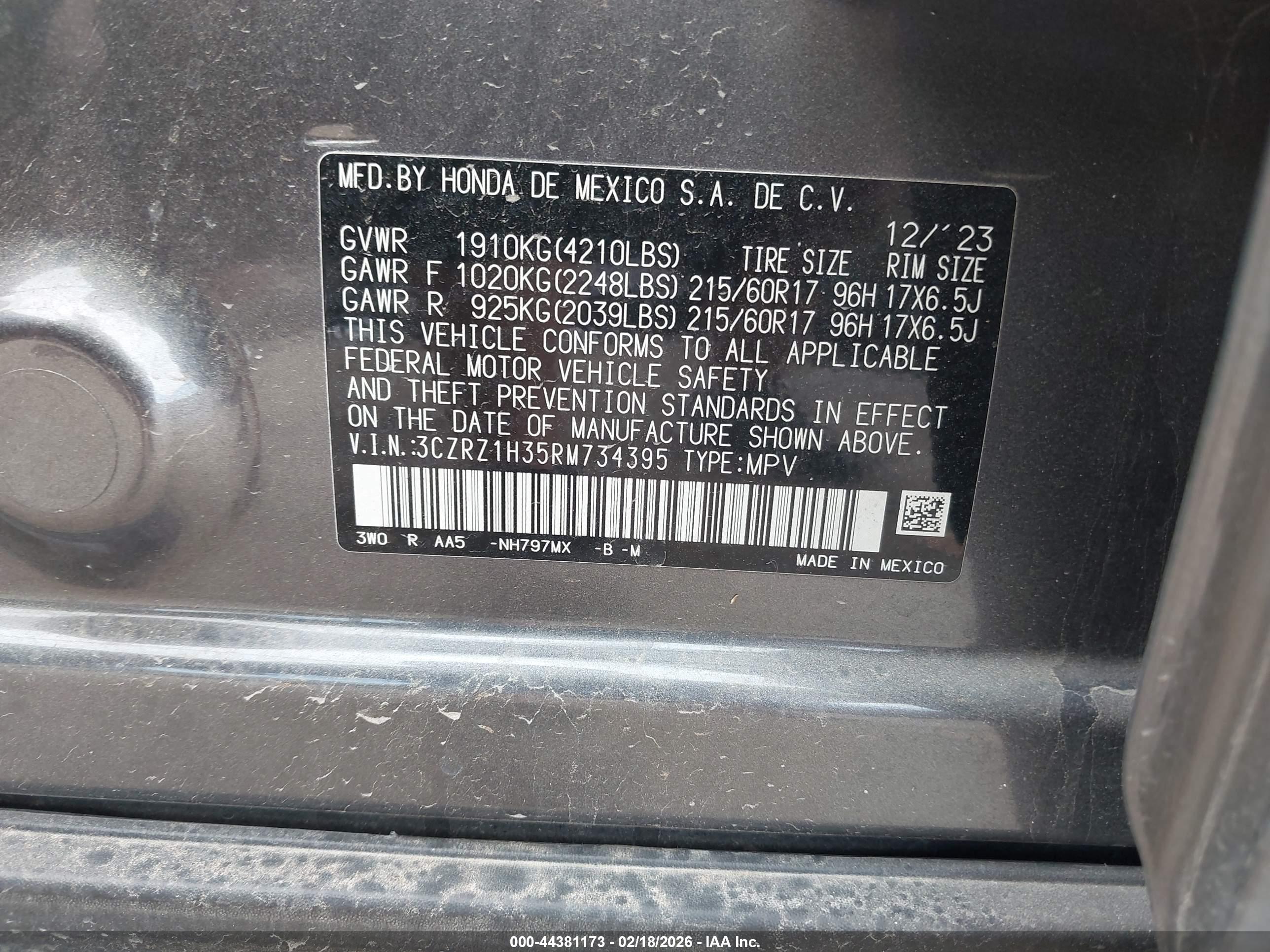 HONDA HR-V image 9