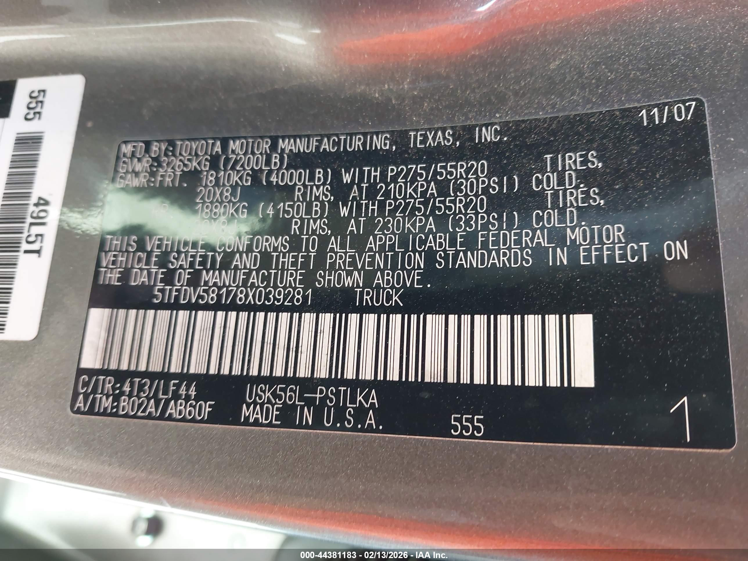TOYOTA TUNDRA image 9