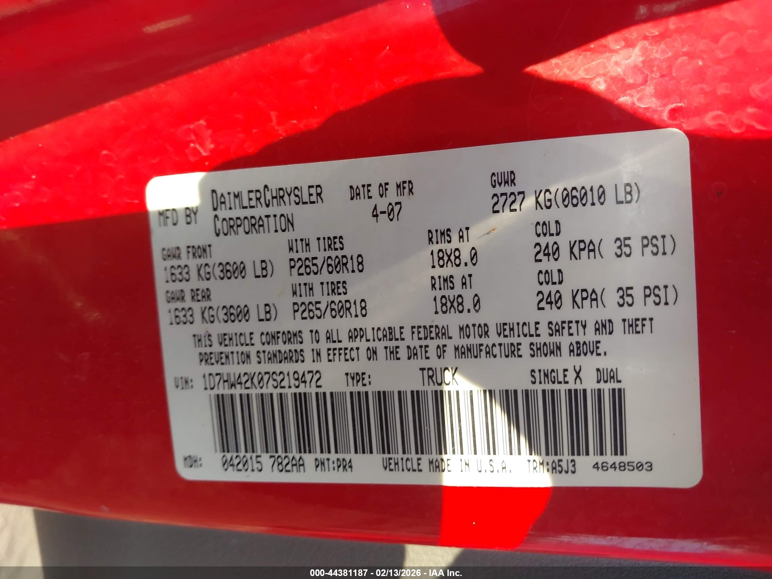 DODGE DAKOTA image 9