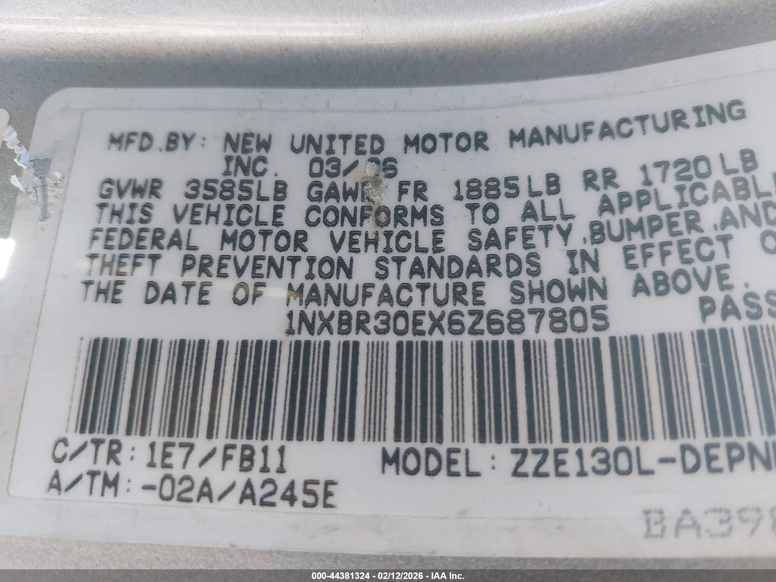 TOYOTA COROLLA image 9