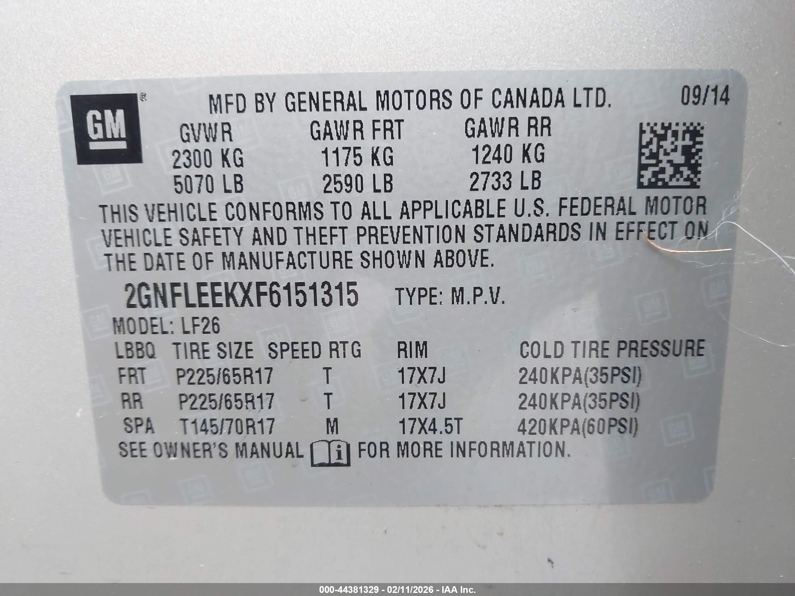 CHEVROLET EQUINOX image 9