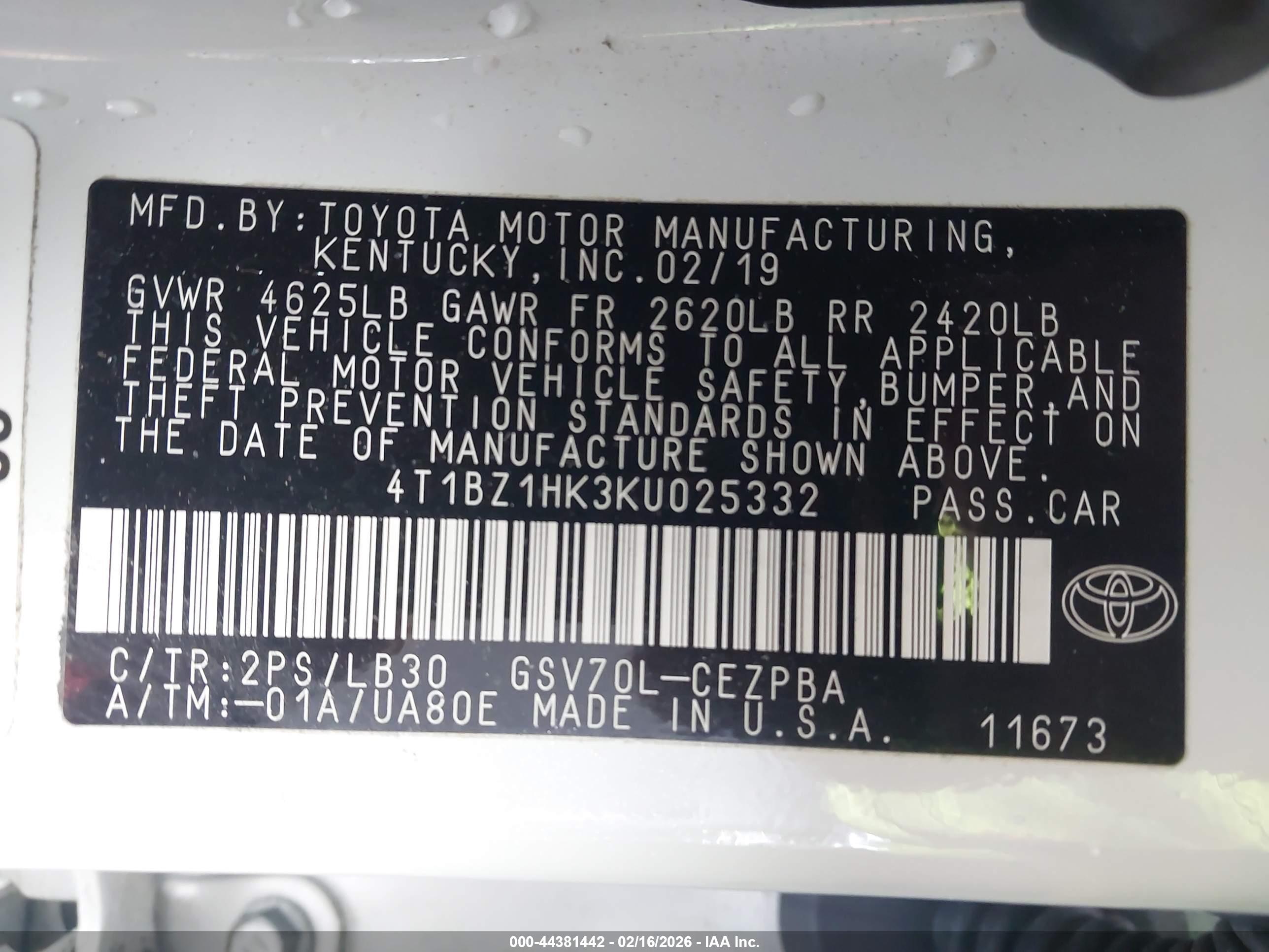 TOYOTA CAMRY image 9