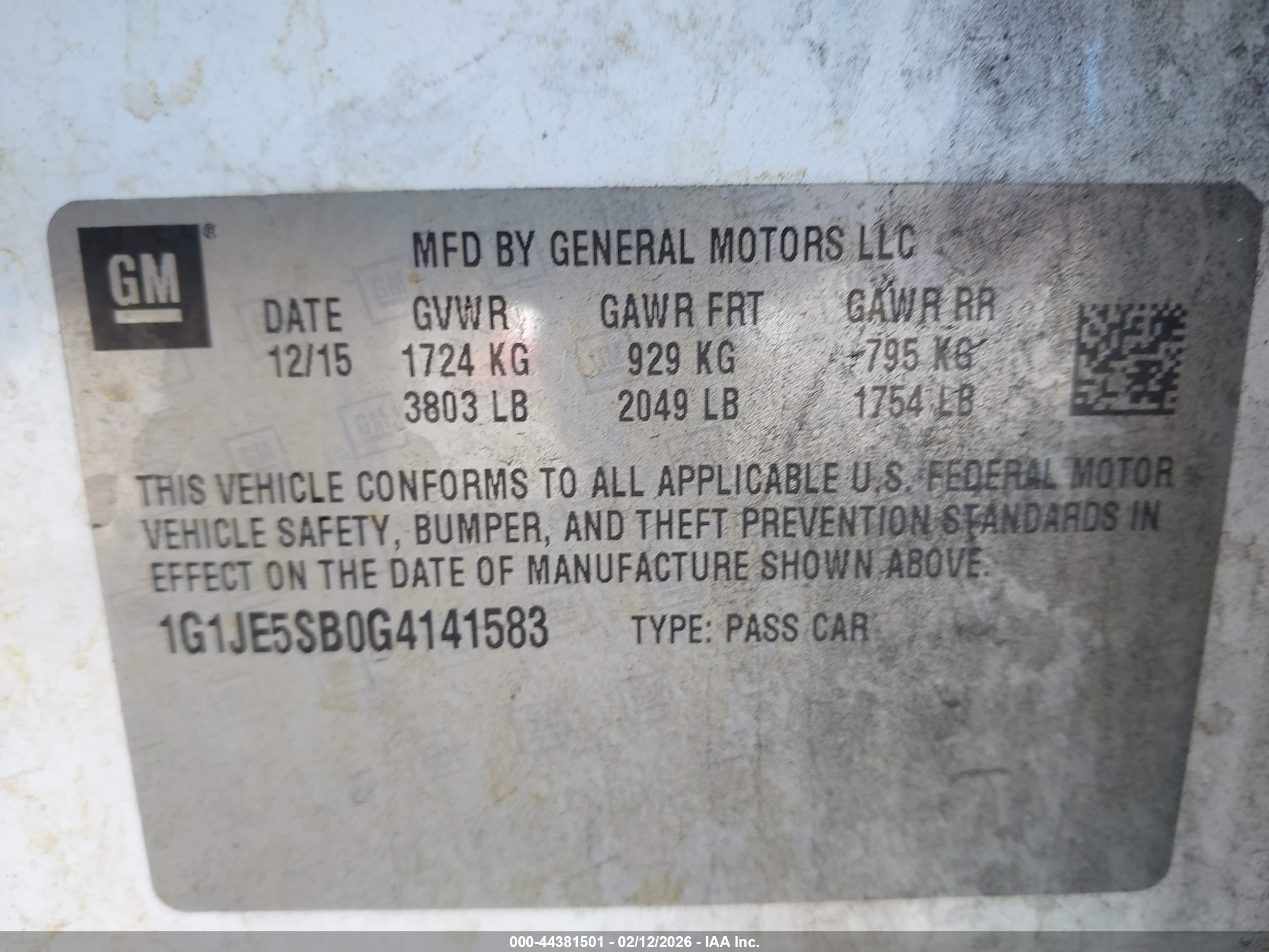 CHEVROLET SONIC image 9