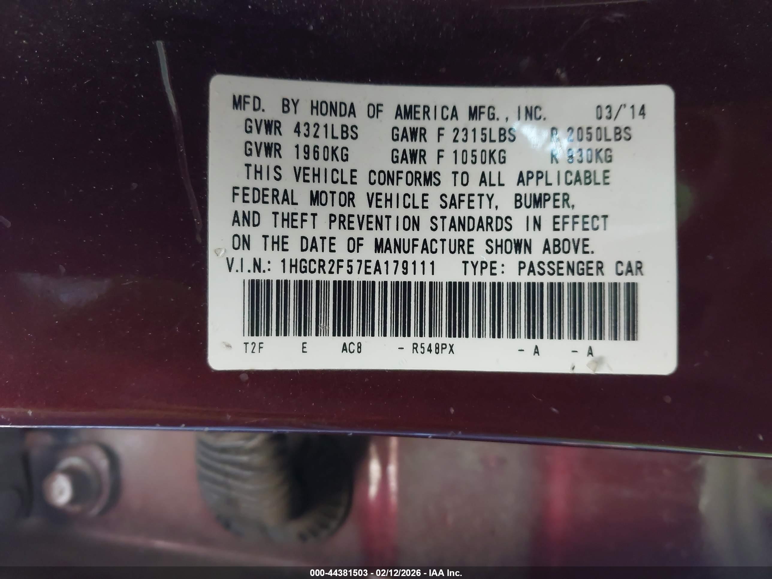 HONDA ACCORD image 9