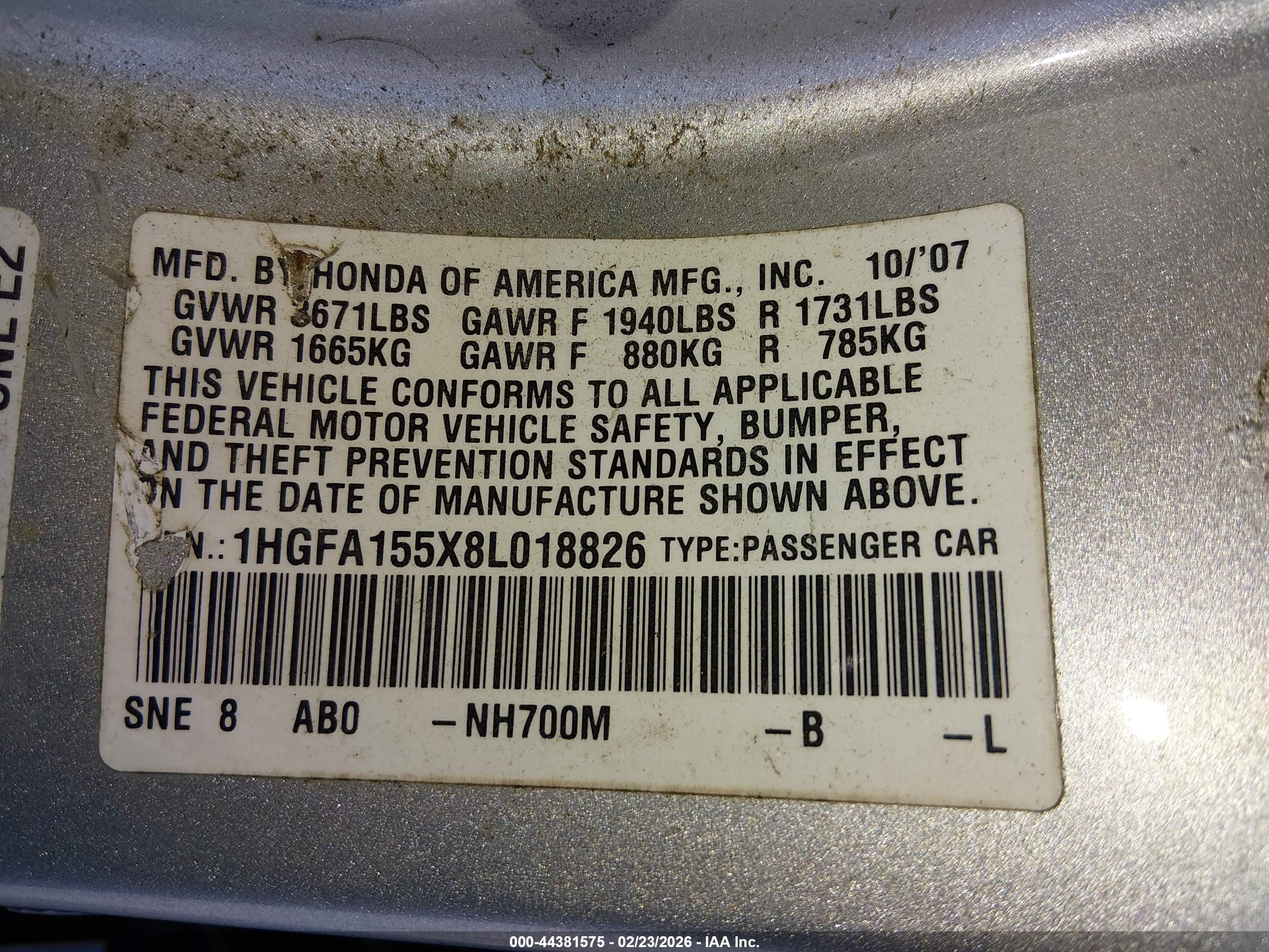 HONDA CIVIC image 9