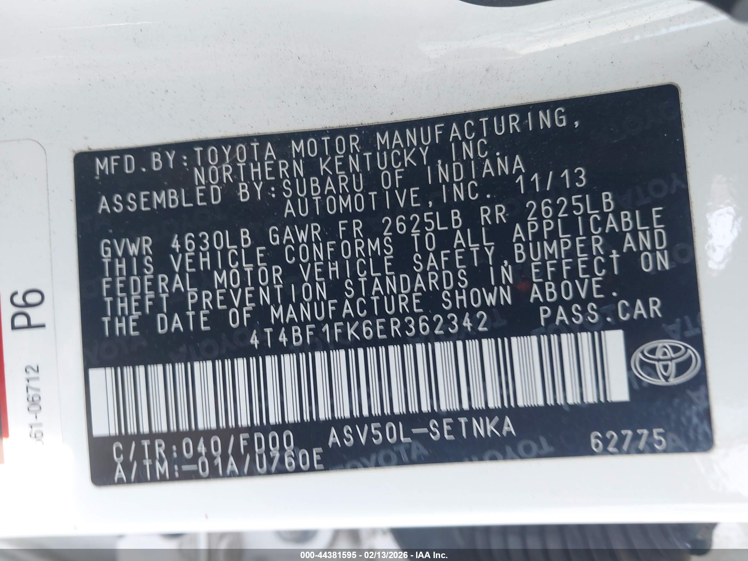 TOYOTA CAMRY image 9