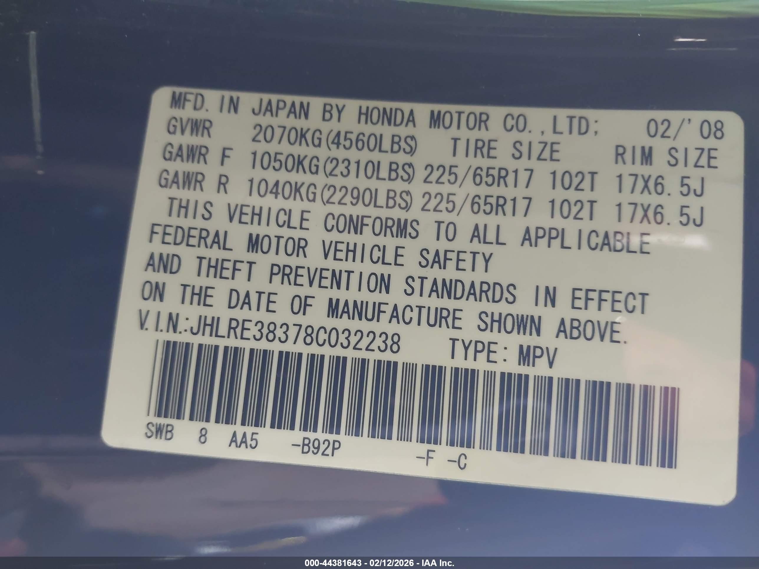 HONDA CR-V image 9