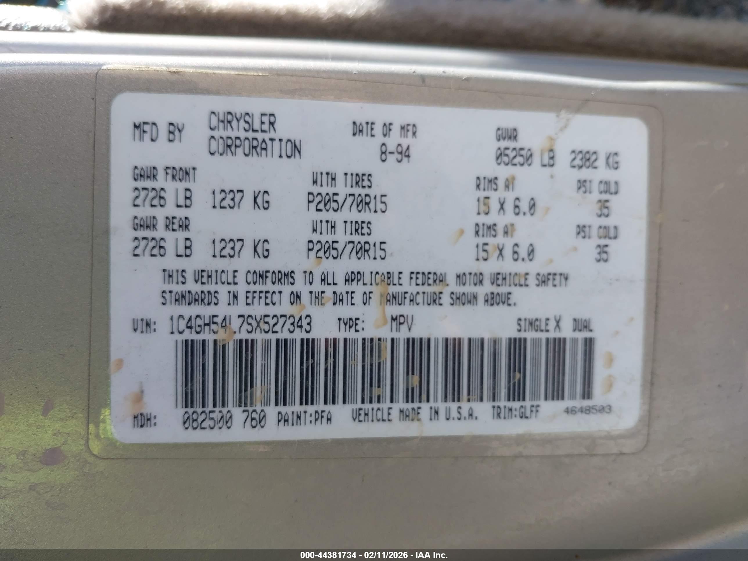 CHRYSLER TOWN image 9
