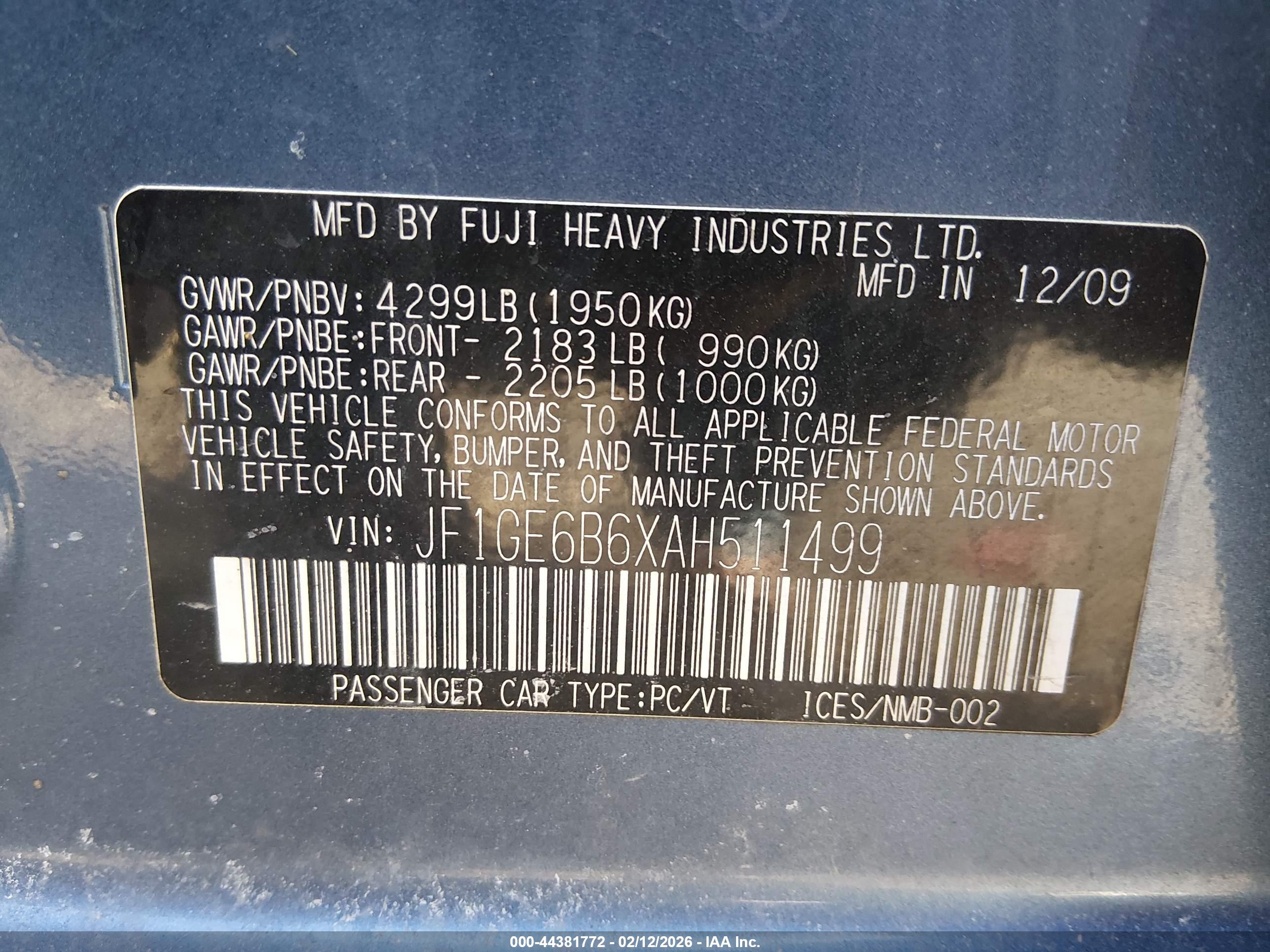 SUBARU IMPREZA image 9